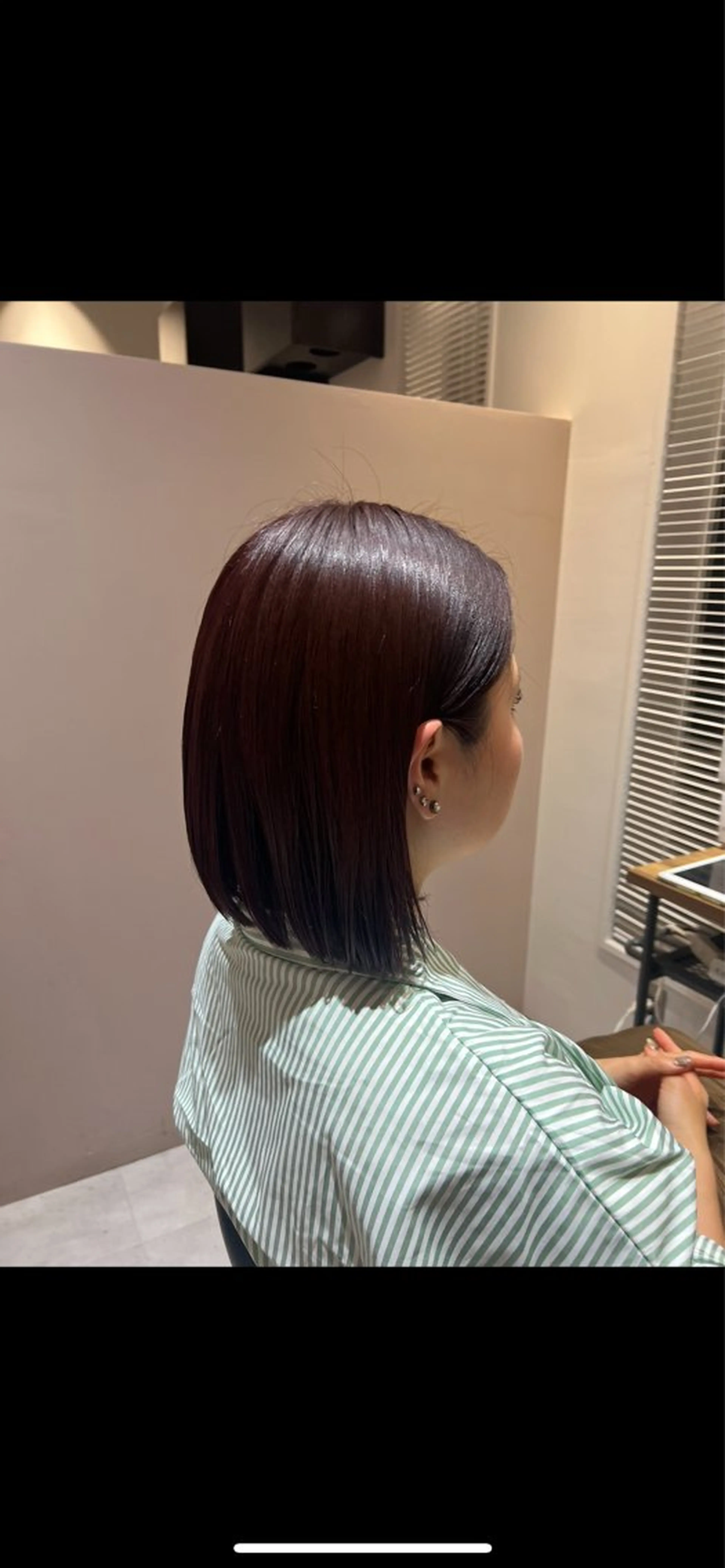 ミディアム カラー カット ヘアカラー トリートメント ✨艶髪職人艶カラー✨ 中本輝人のヘアスタイル