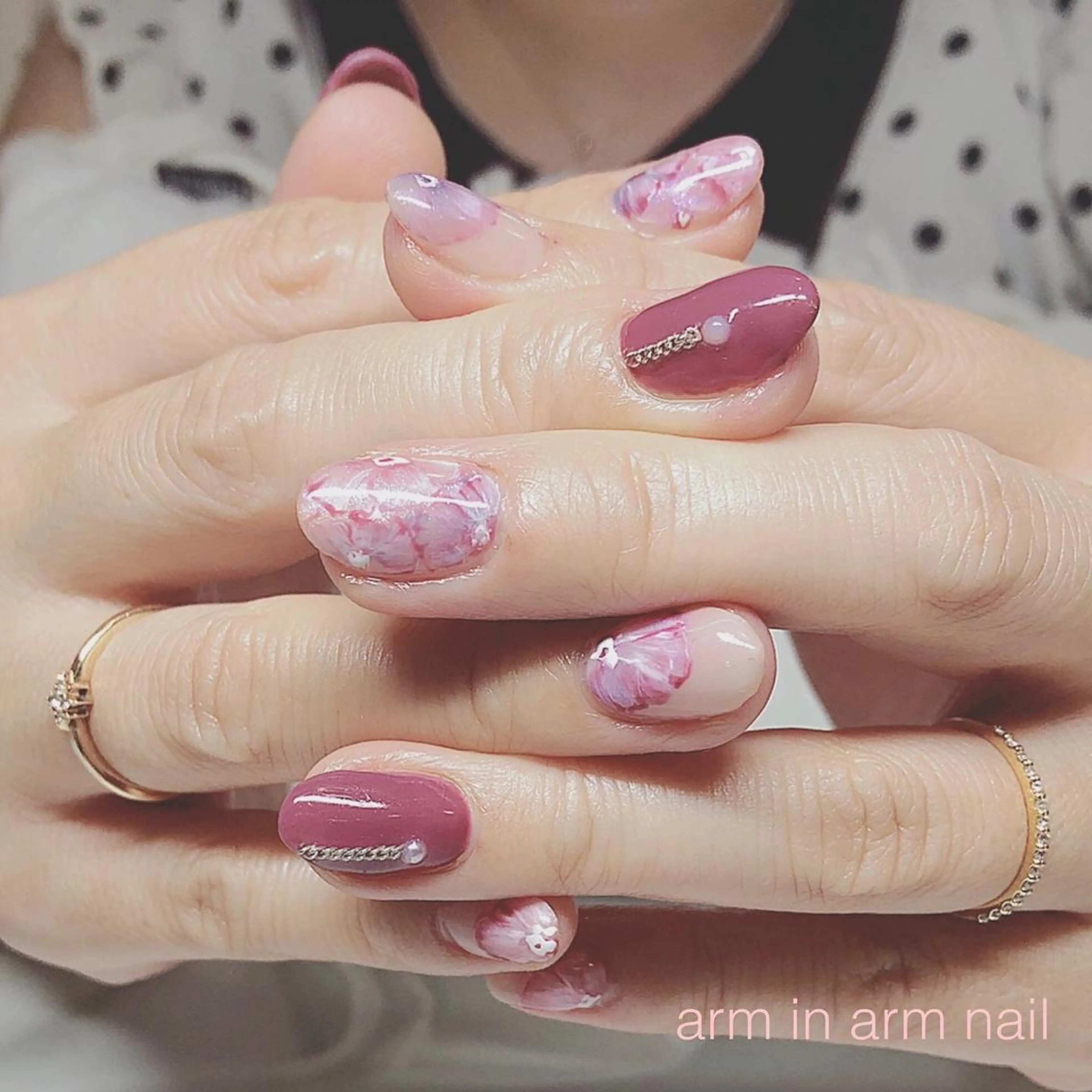 ネイル arm in arm ︎✿Yamamotoのマツエク・マツパデザイン