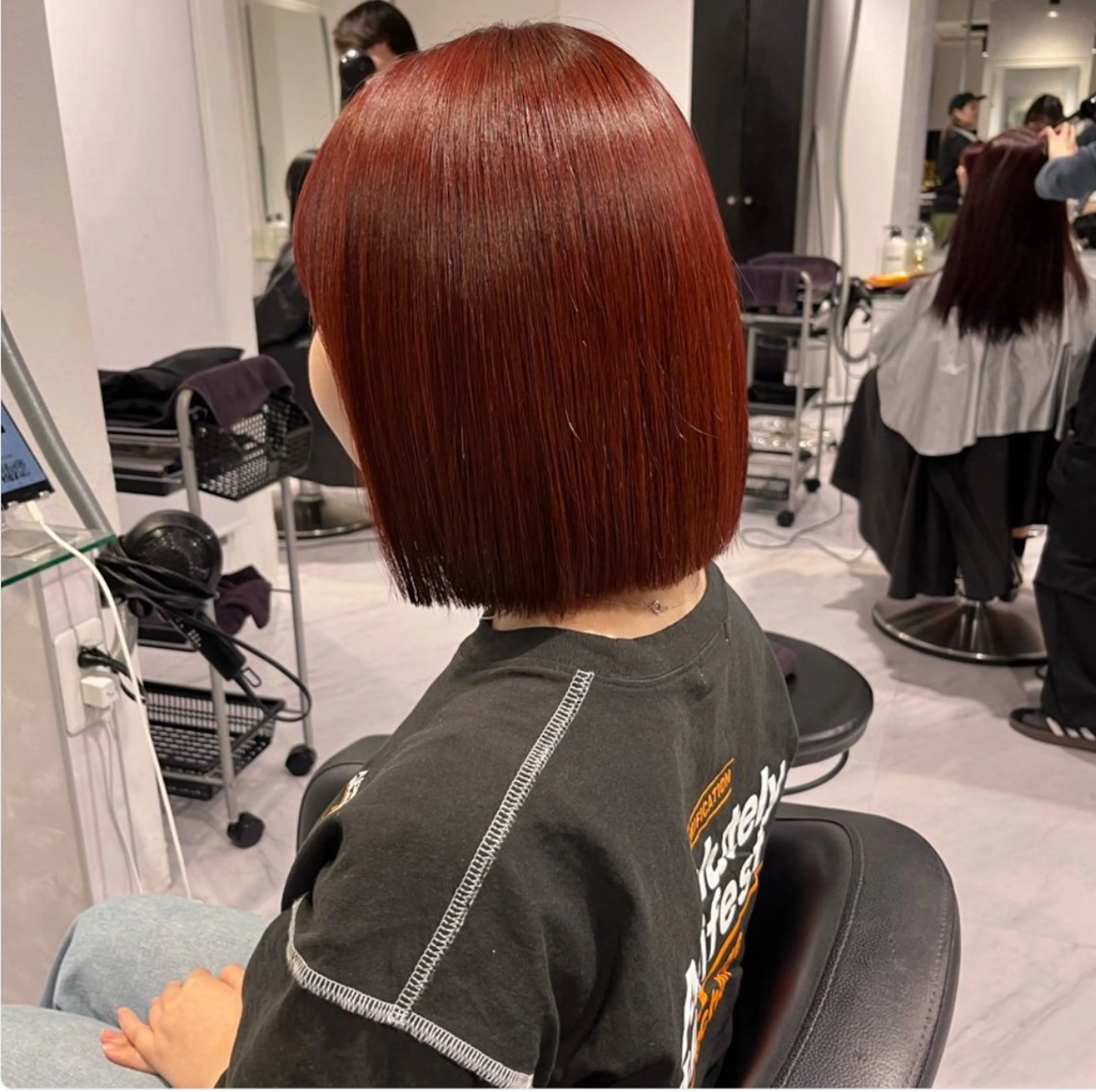 ショート カラー 🫧うる艶トレンド 🫧透明感カラーのヘアスタイル