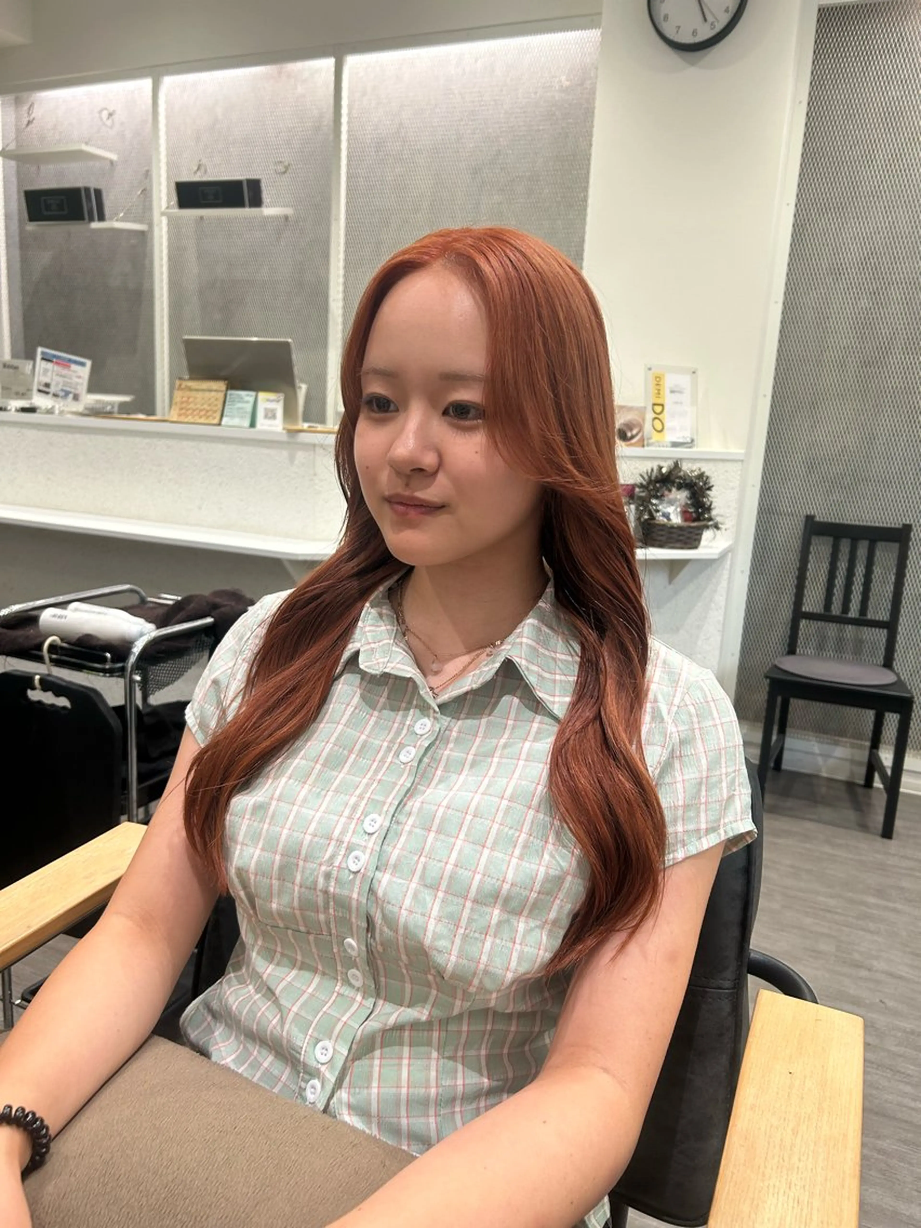 ロング カラー ヘアアレンジ ベージュカラー オレンジ オレンジベージュ ヘアカラー トリートメント cocotte 💟草間紫音💟のヘアスタイル