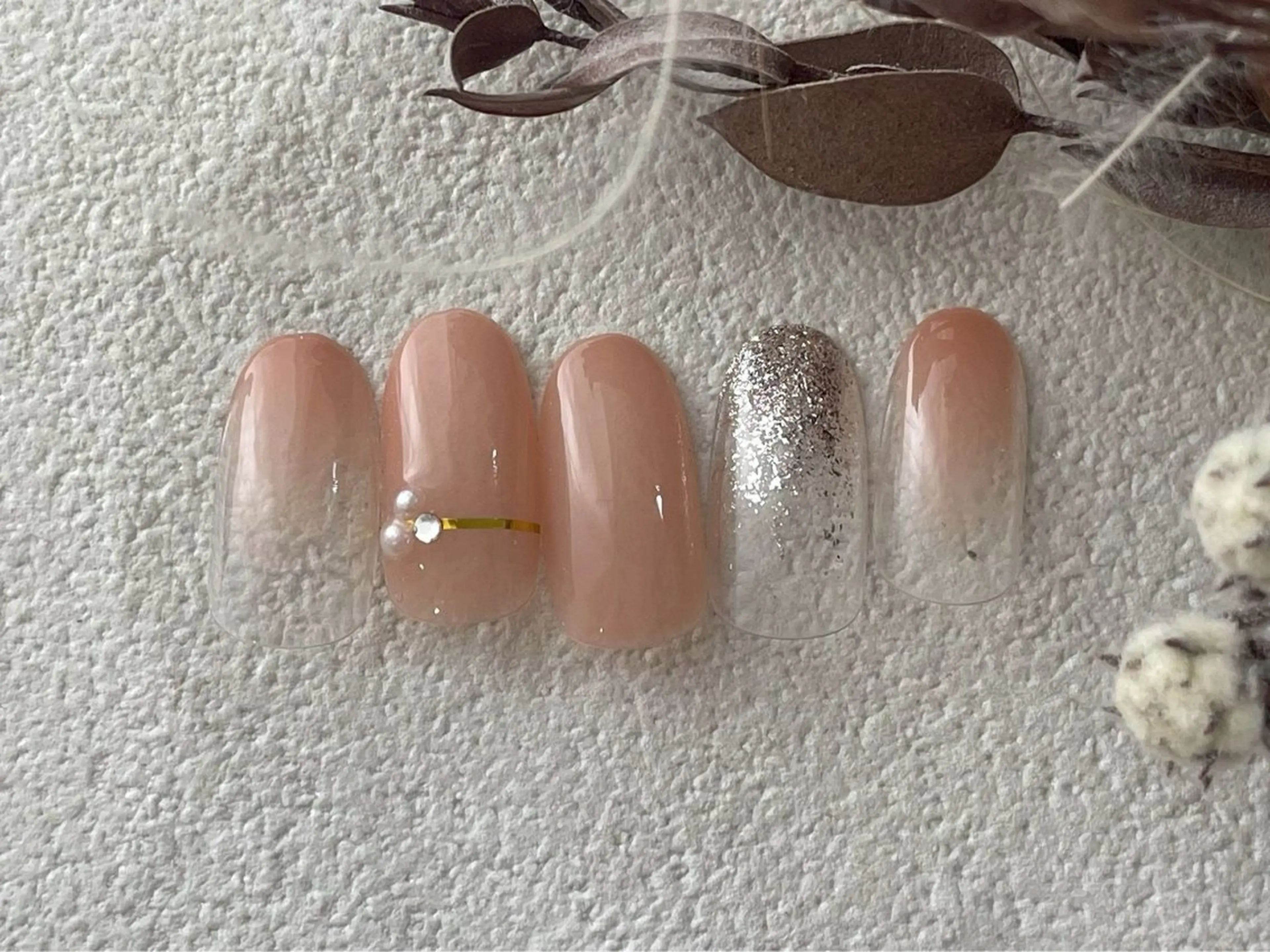 ネイル オーロラネイル 桜ネイル フラワーネイル フットネイル フレンチネイル ハンドネイル kiki nail たまプラーザのネイルデザイン