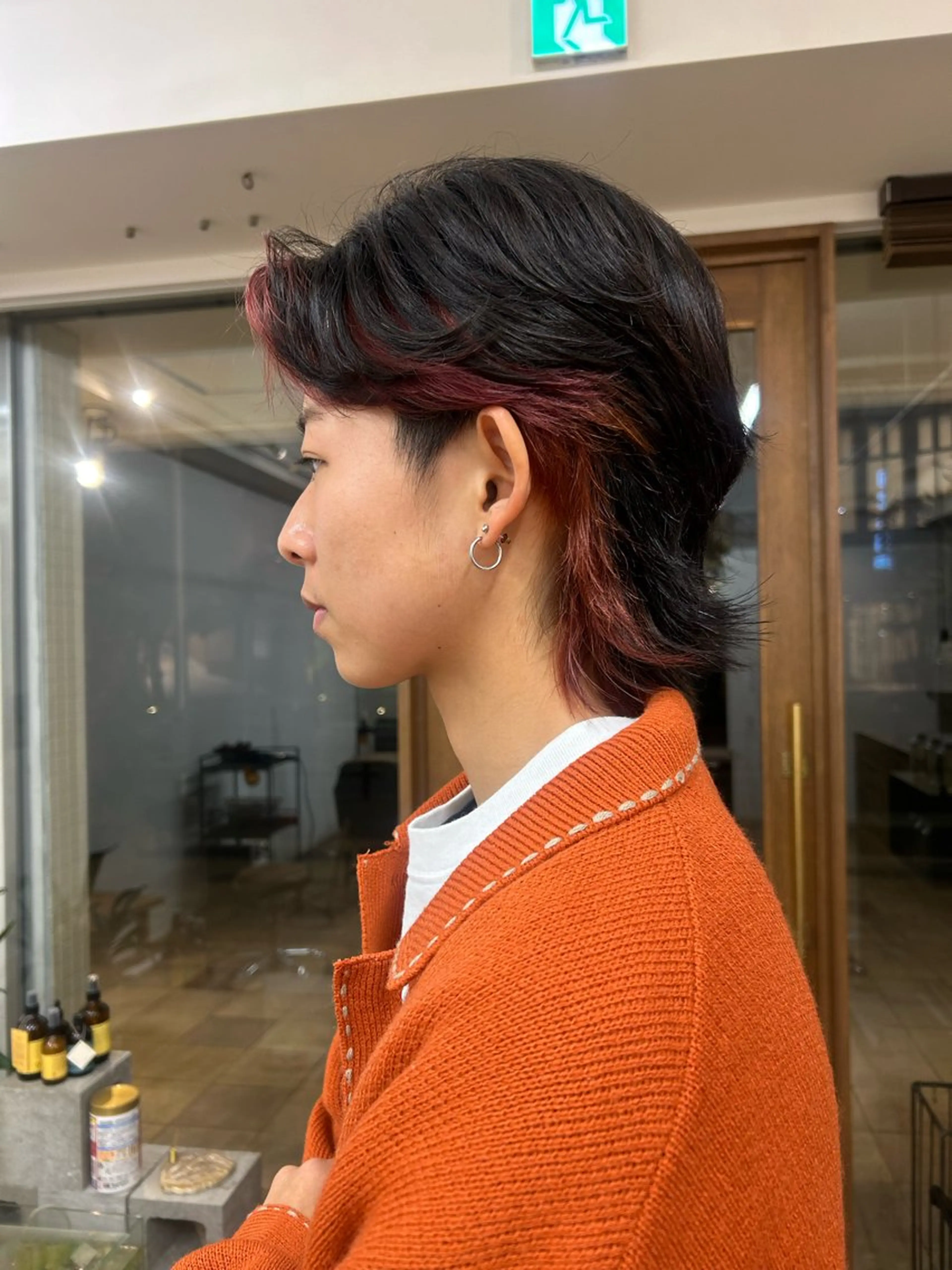 カラー メンズ メンズブリーチ ブリーチ ヘアカラー たにおか まなか /大阪/暖色カラーのヘアスタイル