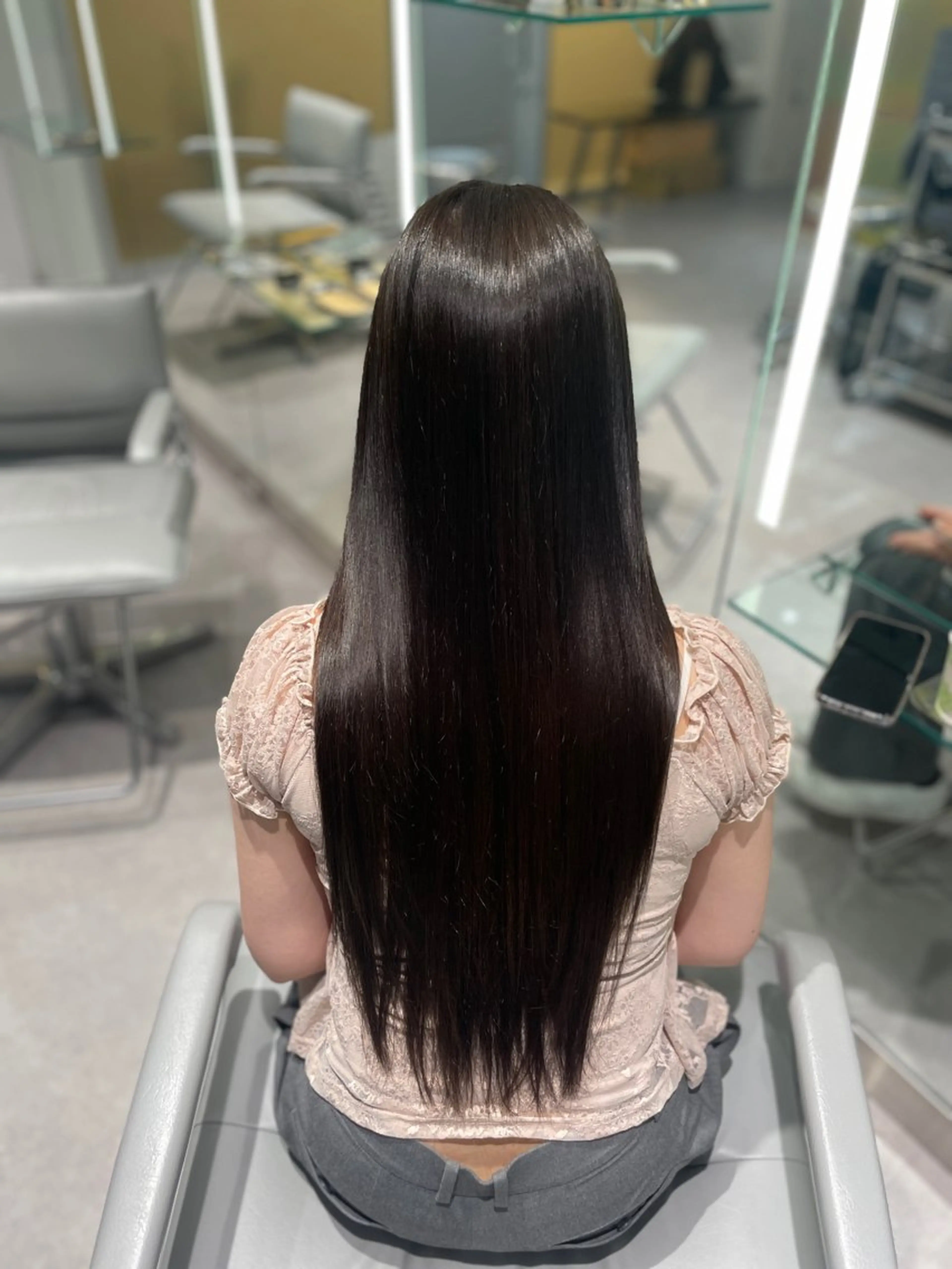 ロング 縮毛矯正 unique RINNEのヘアスタイル