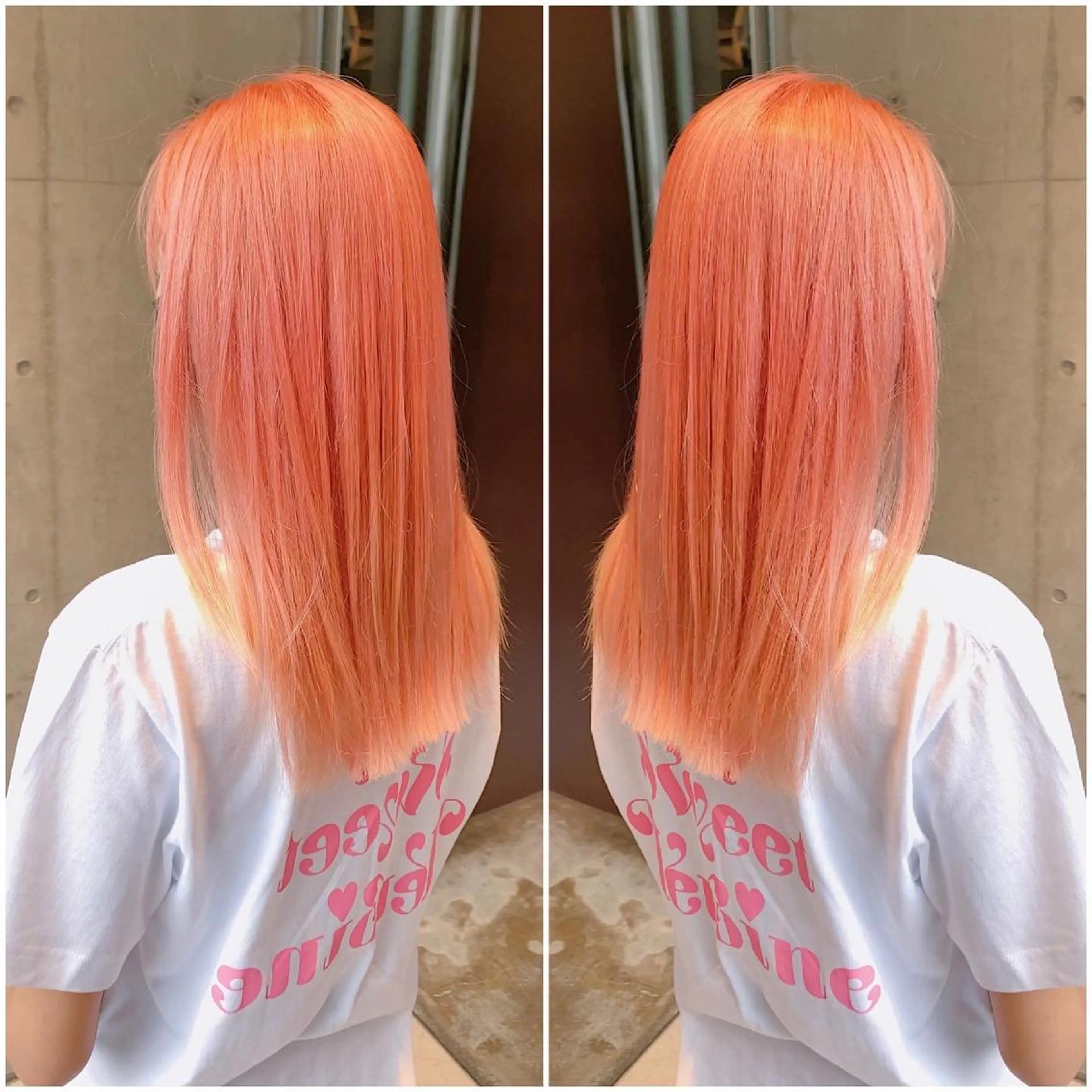 セミロング カラー 透明感カラー オレンジ カット ヘアカラー ヘッドスパ ヘアセット LIBER所属・❇️メンズ特化❇️ 渋谷/花澤のヘアスタイル