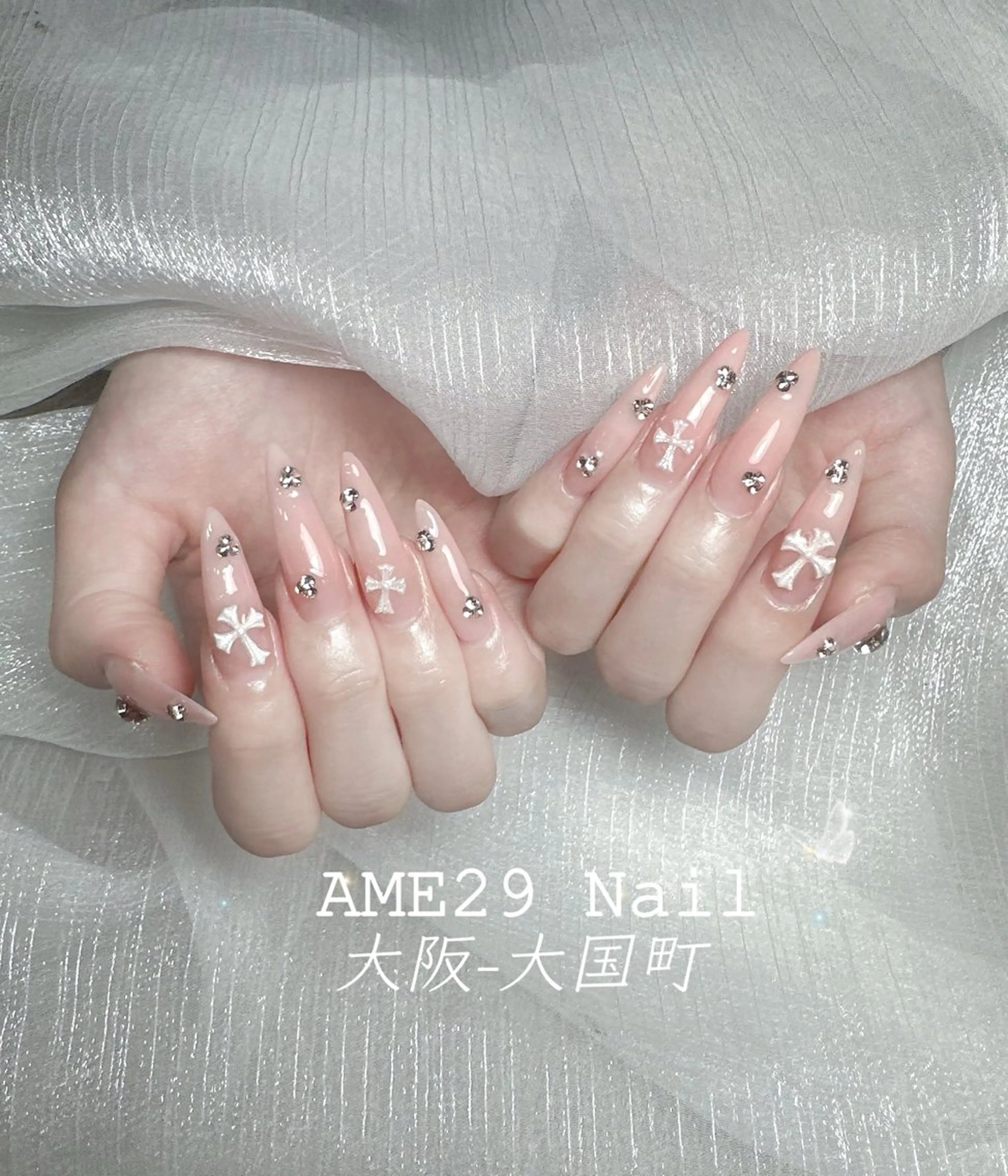 ネイル ジェルネイル オフィスネイル ワンカラーネイル ピンク シンプルネイル AME29 Nail ネイルサロンのネイルデザイン