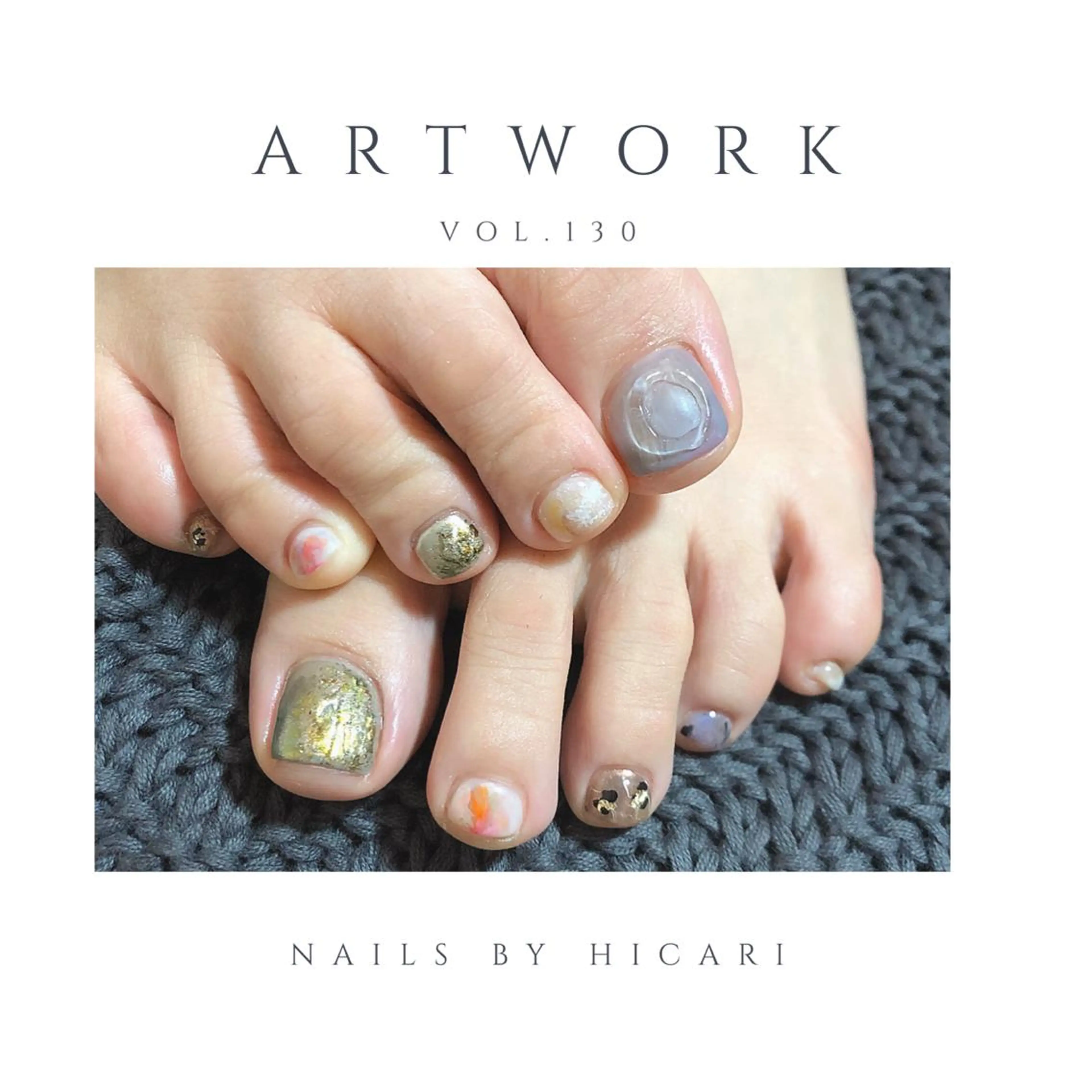 ショート カラー ネイル マツエク・マツパ ハンドネイル illum hicariのネイルデザイン