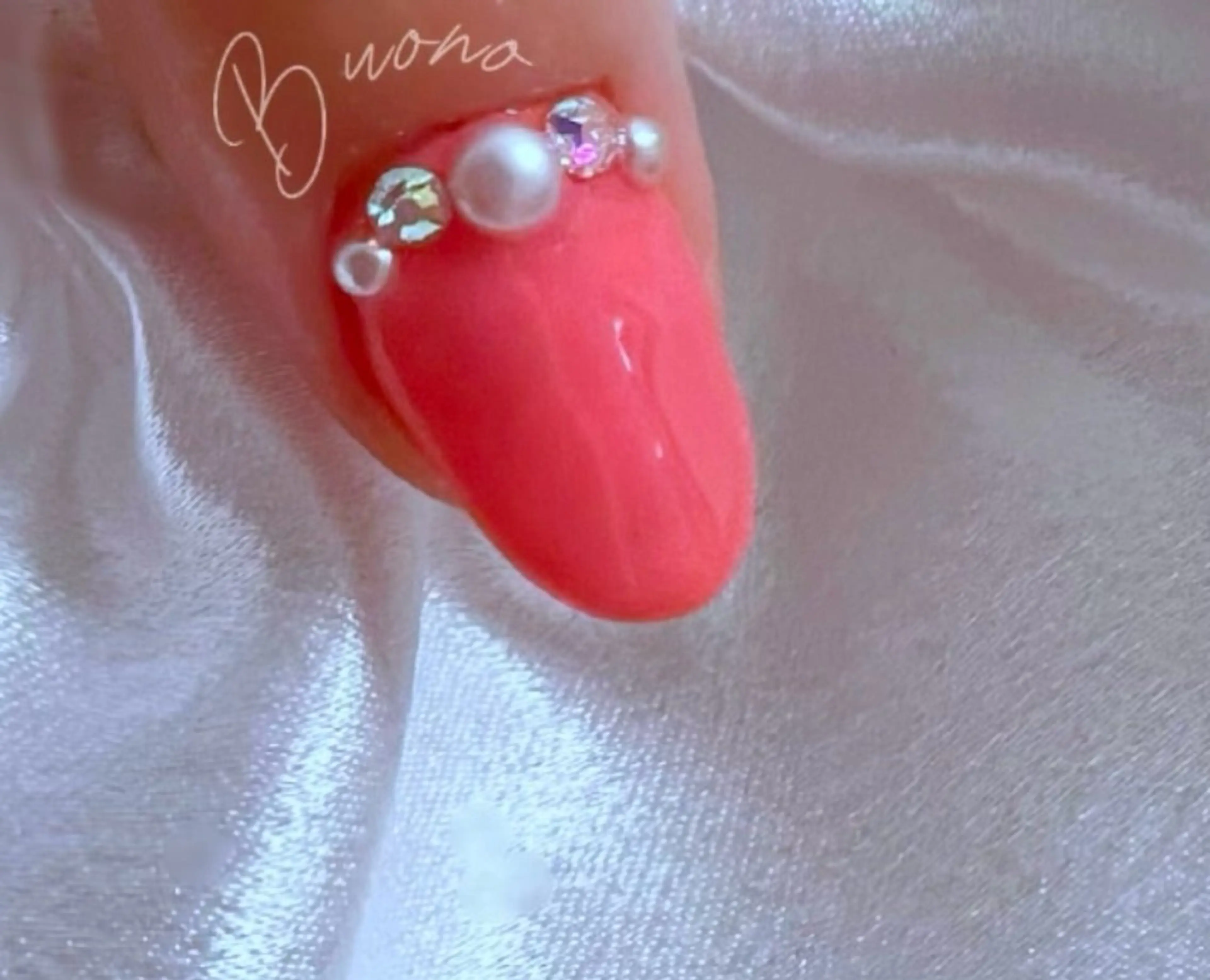 ネイル ワンカラーネイル ピンク ネイルモデルさん募集 /代々木駅5分のネイルデザイン