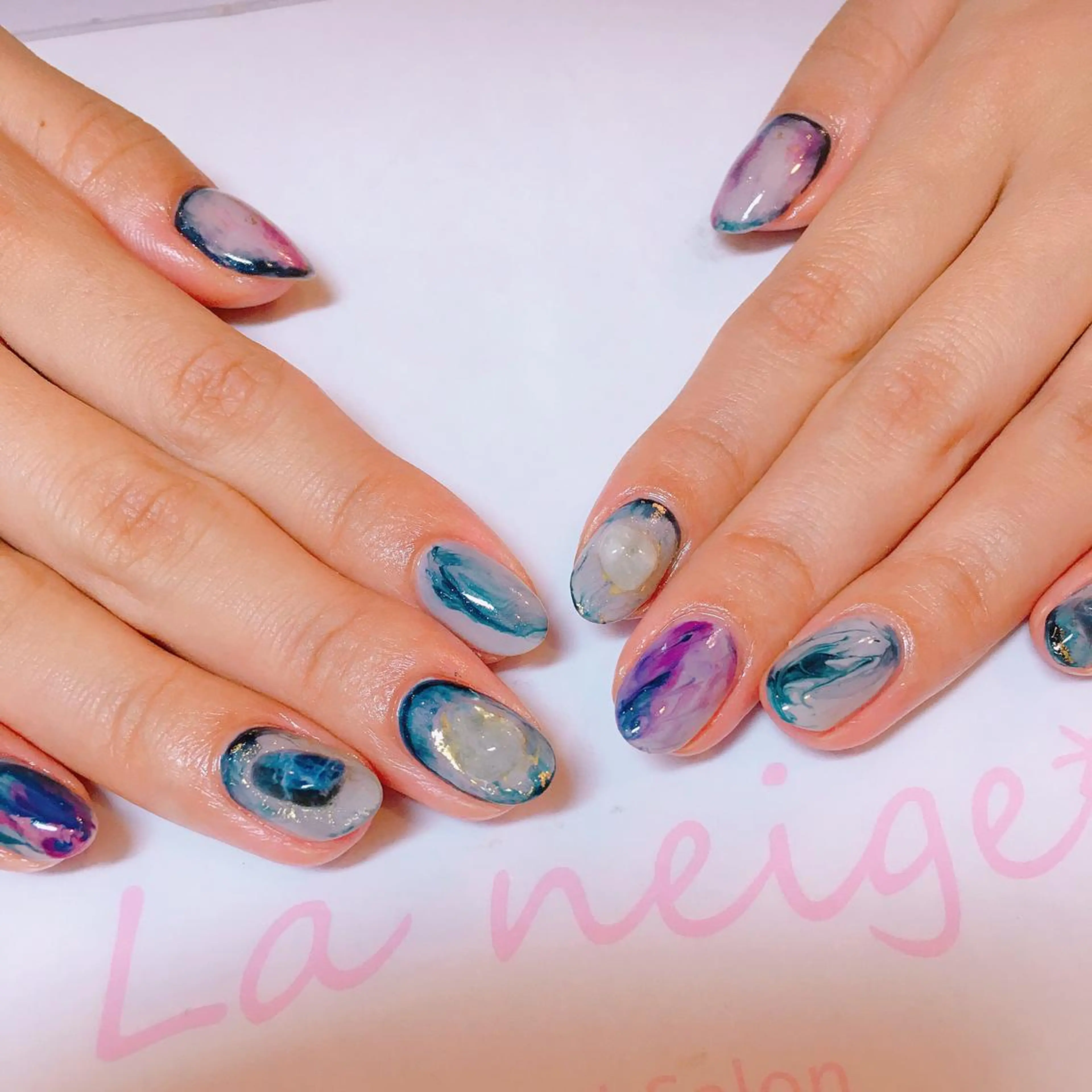 ネイル La neige* yuki 🥯🍑のネイルデザイン