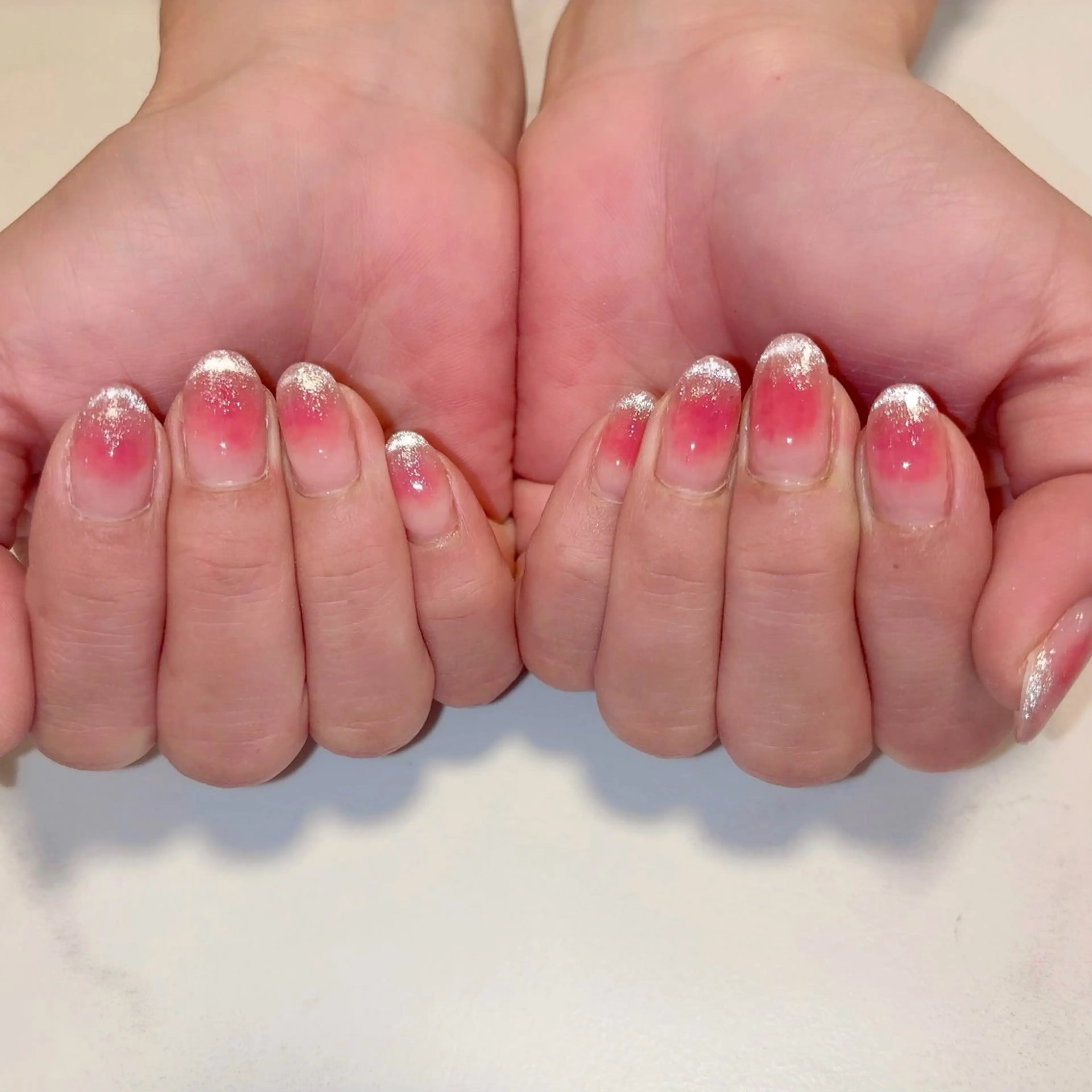 ネイル チークネイル フレンチネイル マグネットネイル マグネットフレンチ バストアップサロン LUNAのネイルデザイン