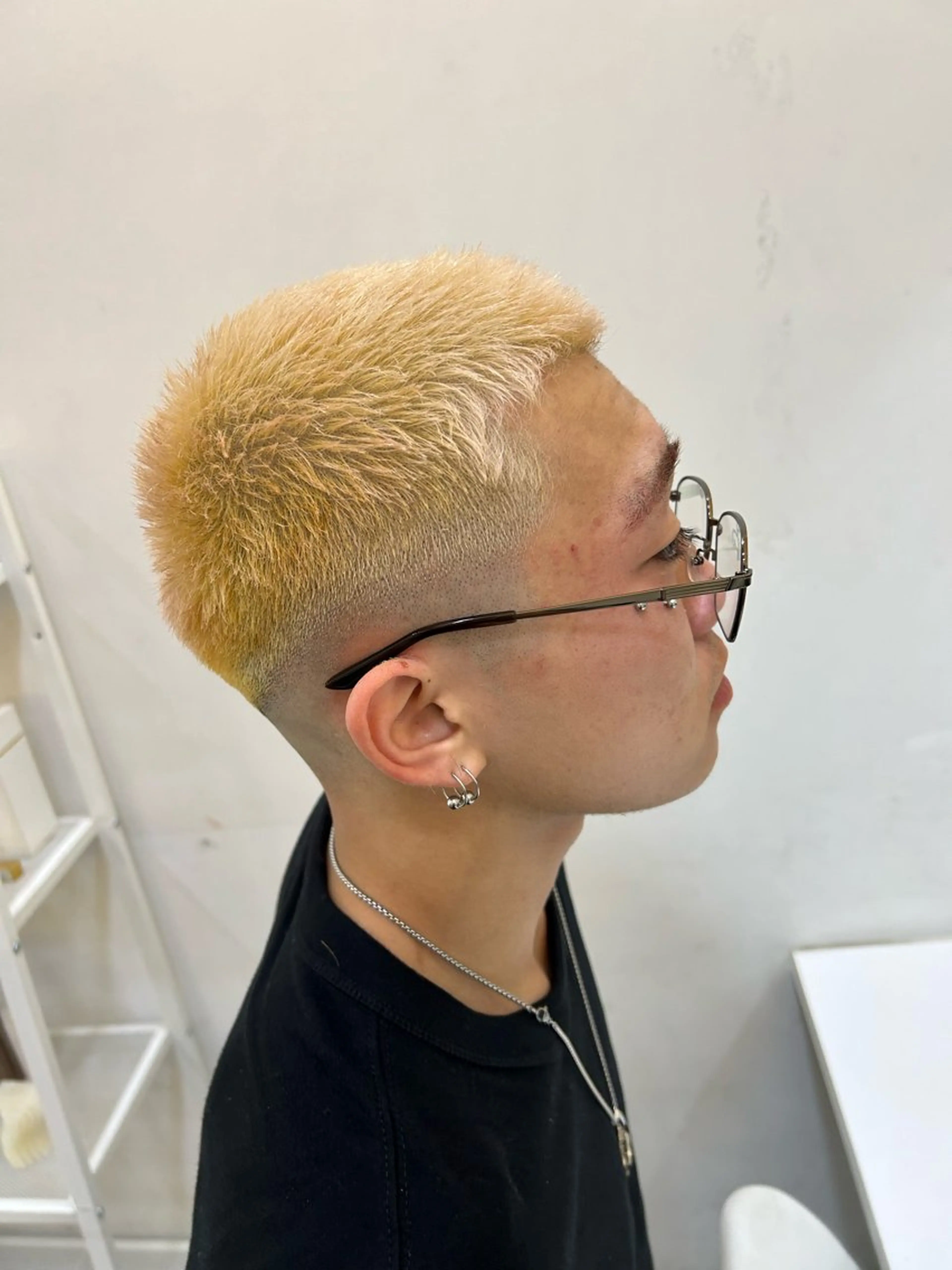 ショート メンズ メンズパーマ/ フェード　Tumのヘアスタイル