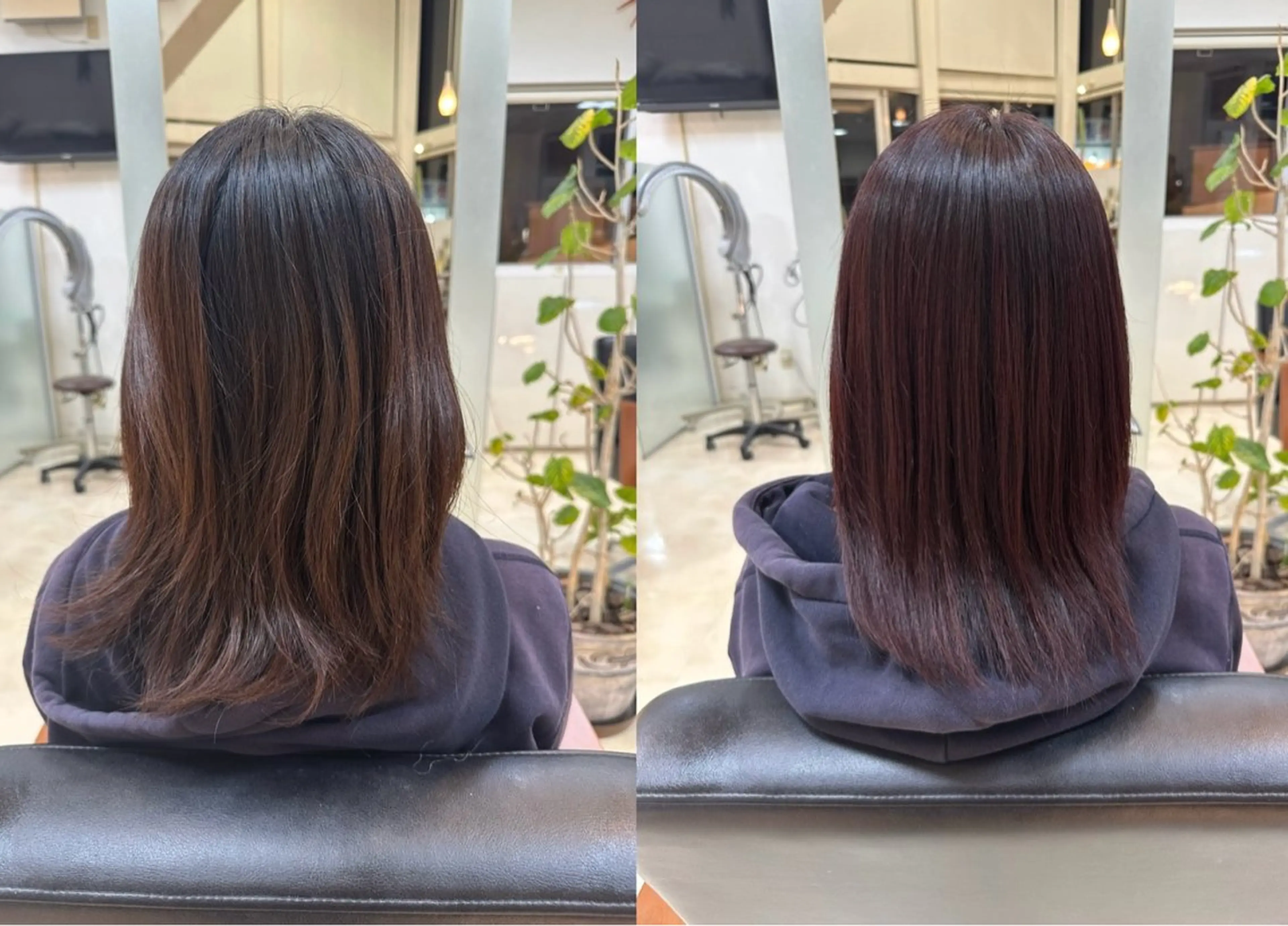 ミディアム カラー 地毛風カラー/ 吉田菜々子のヘアスタイル