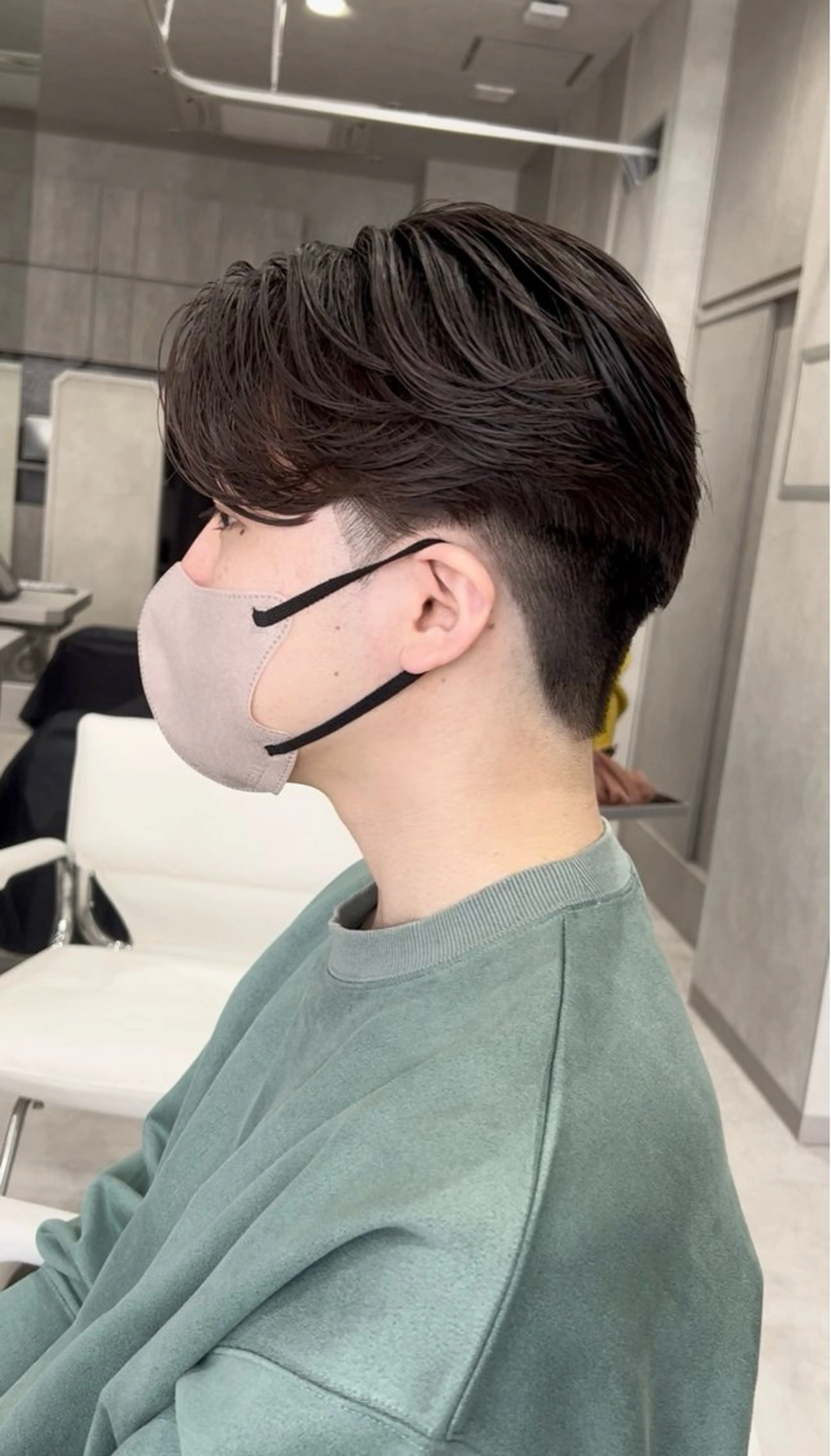 パーマ メンズ カット 縮毛矯正 毛流れ/メンズパーマ kanata/溝の口のヘアスタイル