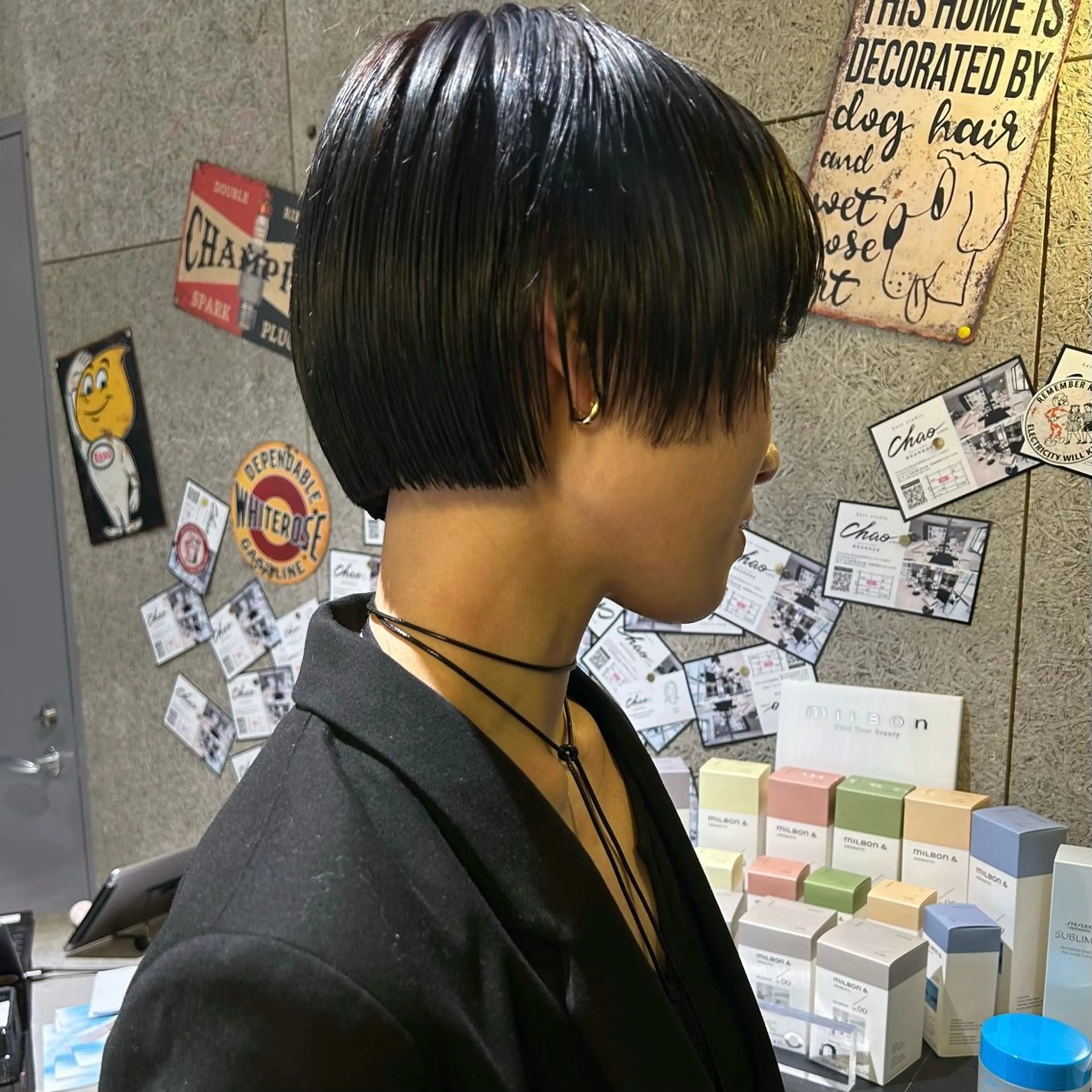 ショート ボブ/ショートボブ/ 岡山駅/別曽遥也のヘアスタイル