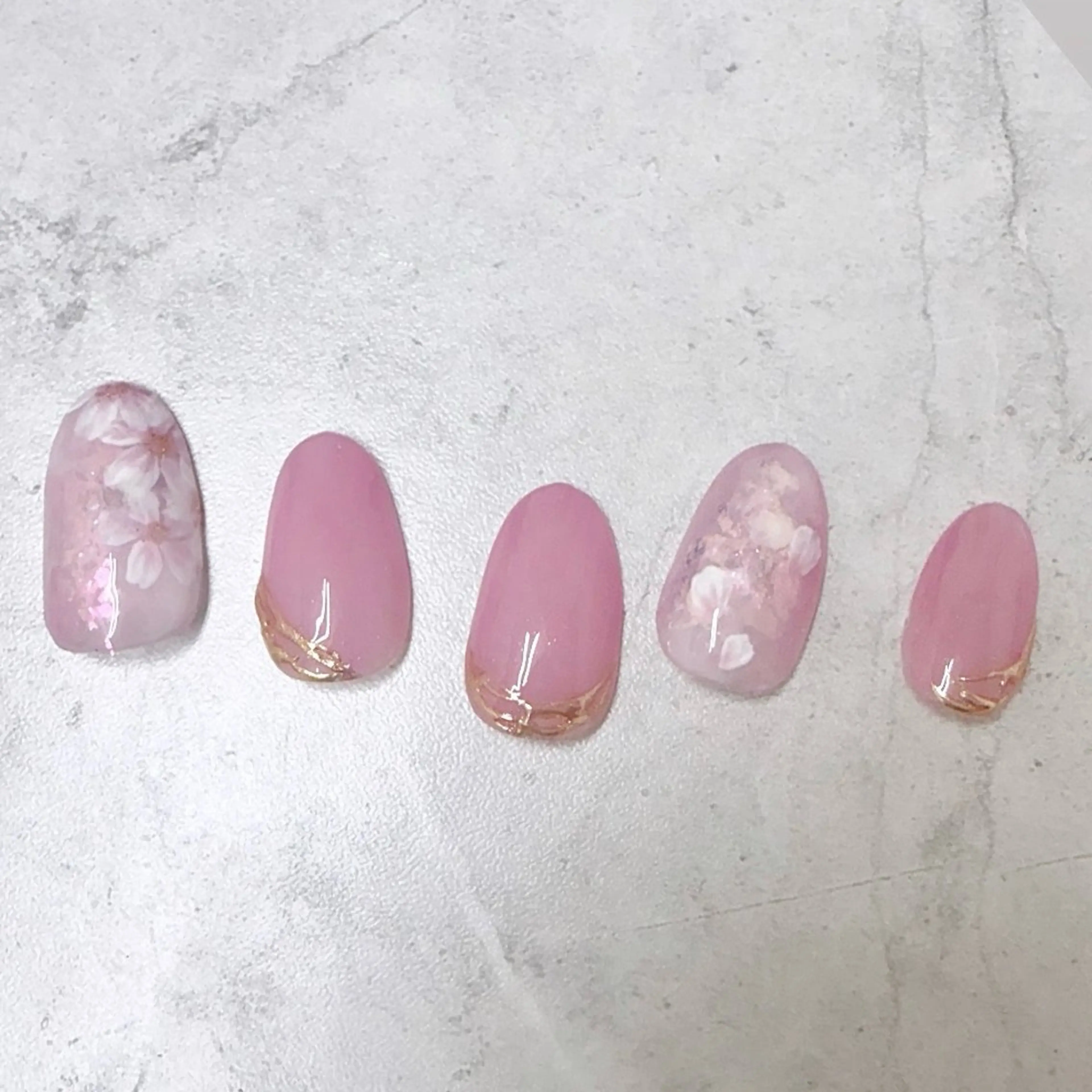 ★オフ無料★ ～春ネイル～ 美フォルム×ケア付定額デザインの写真