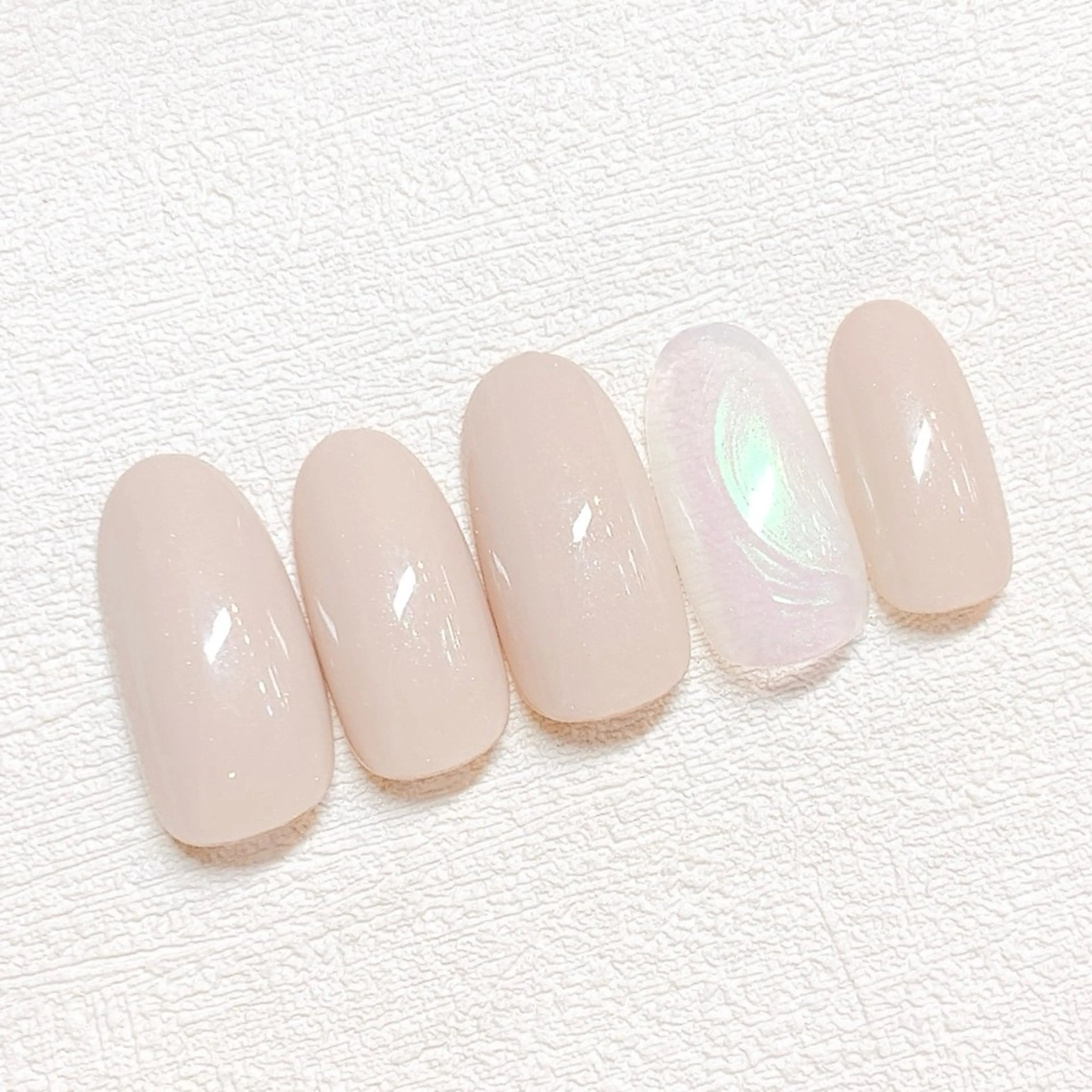 ネイル オーロラネイル オフィスネイル シンプルネイル ハンドネイル スマイルネイル ときわ台のネイルデザイン