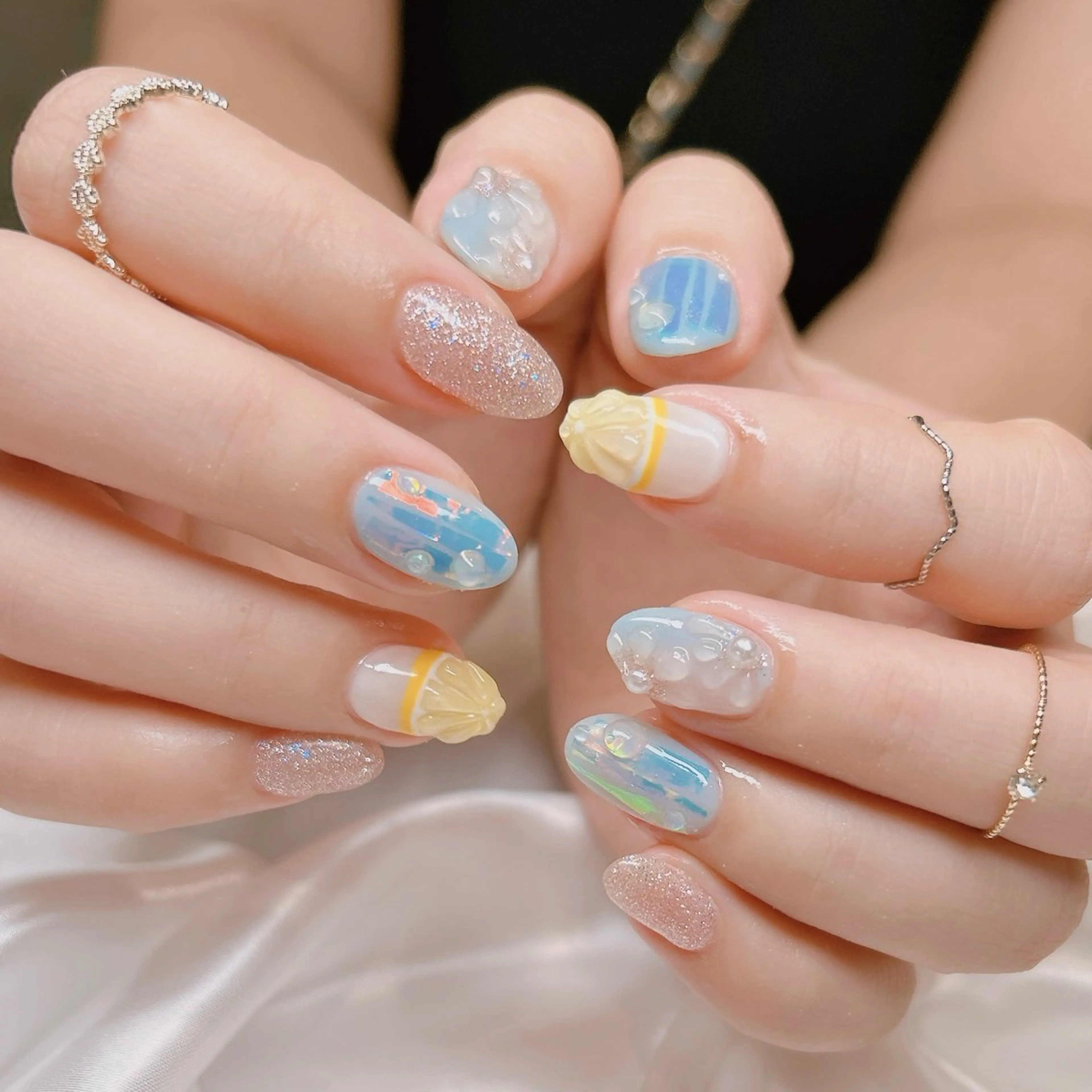 ネイル ハンドネイル junna のぞいてねのネイルデザイン