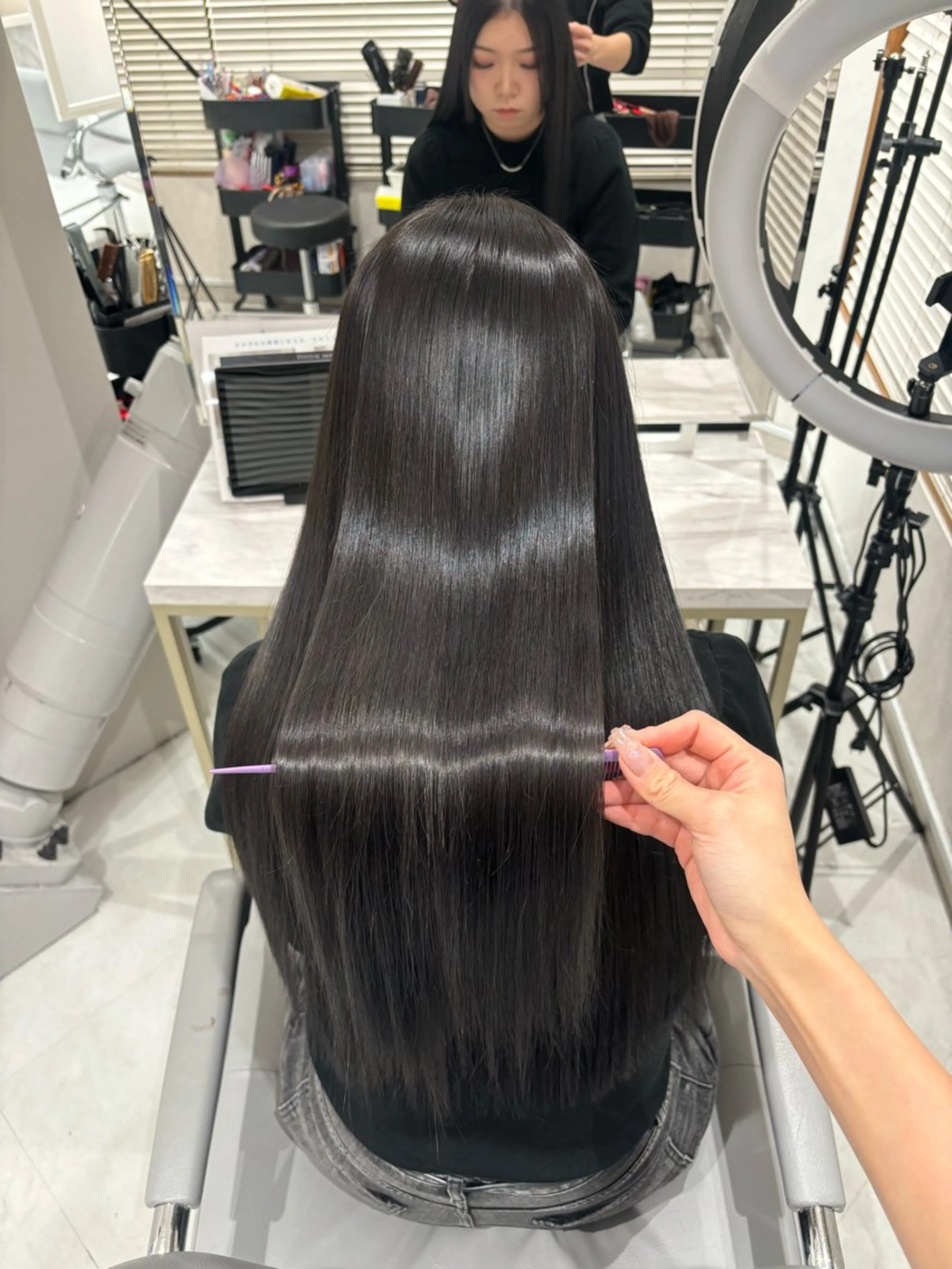 ロング カット ヘアカラー 縮毛矯正 トリートメント 韓国風/髪質改善/ Kiyoraのヘアスタイル