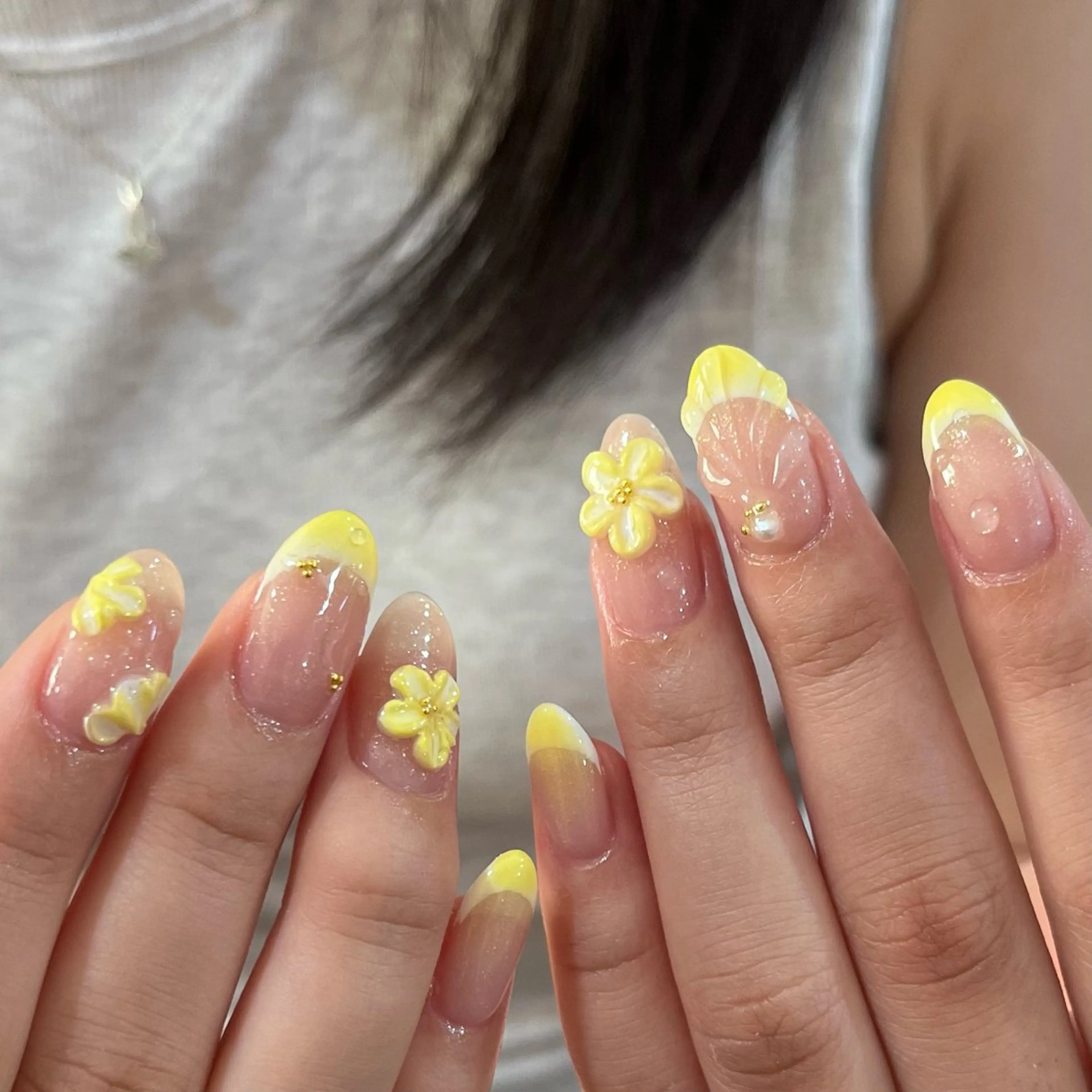 ネイル 韓国ネイル ワンホンネイル Kawaii _Nailのネイルデザイン