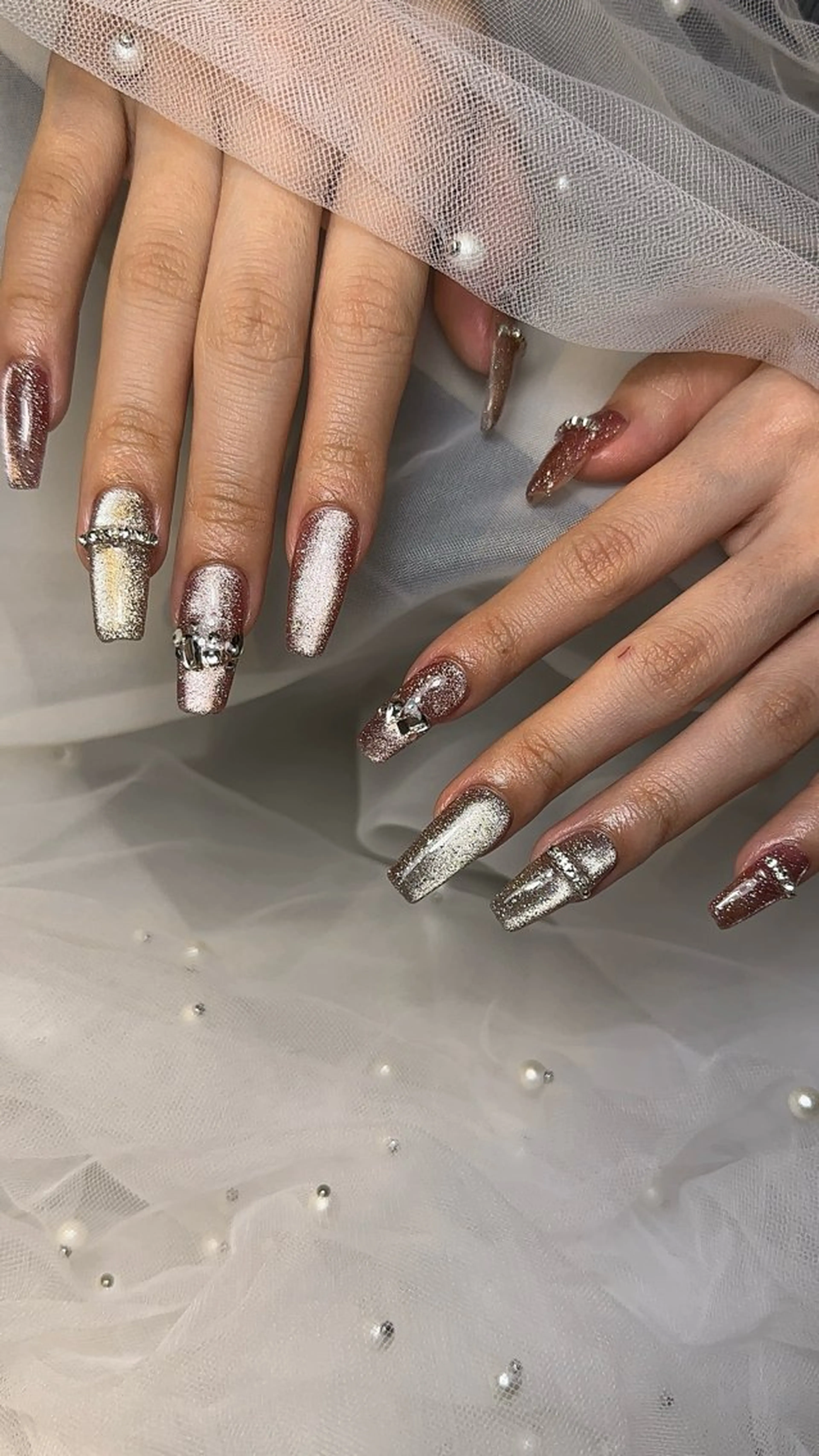 ネイル キラキラネイル めそぴ ネイルのネイルデザイン