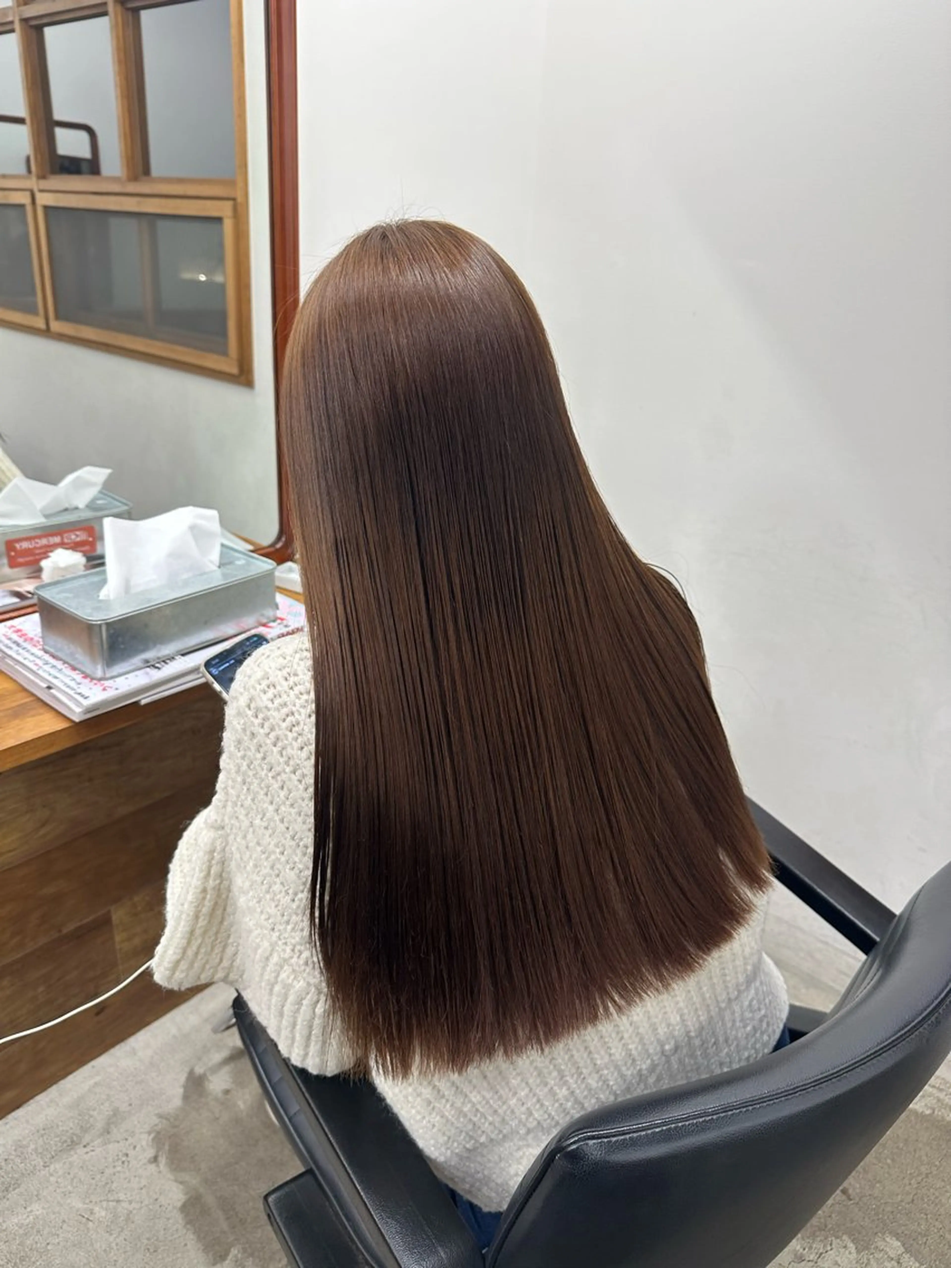 ロング カラー ブリーチ ブリーチなしカラー トリートメント ヘアカラー トリートメント CERISIER7 まさきのヘアスタイル