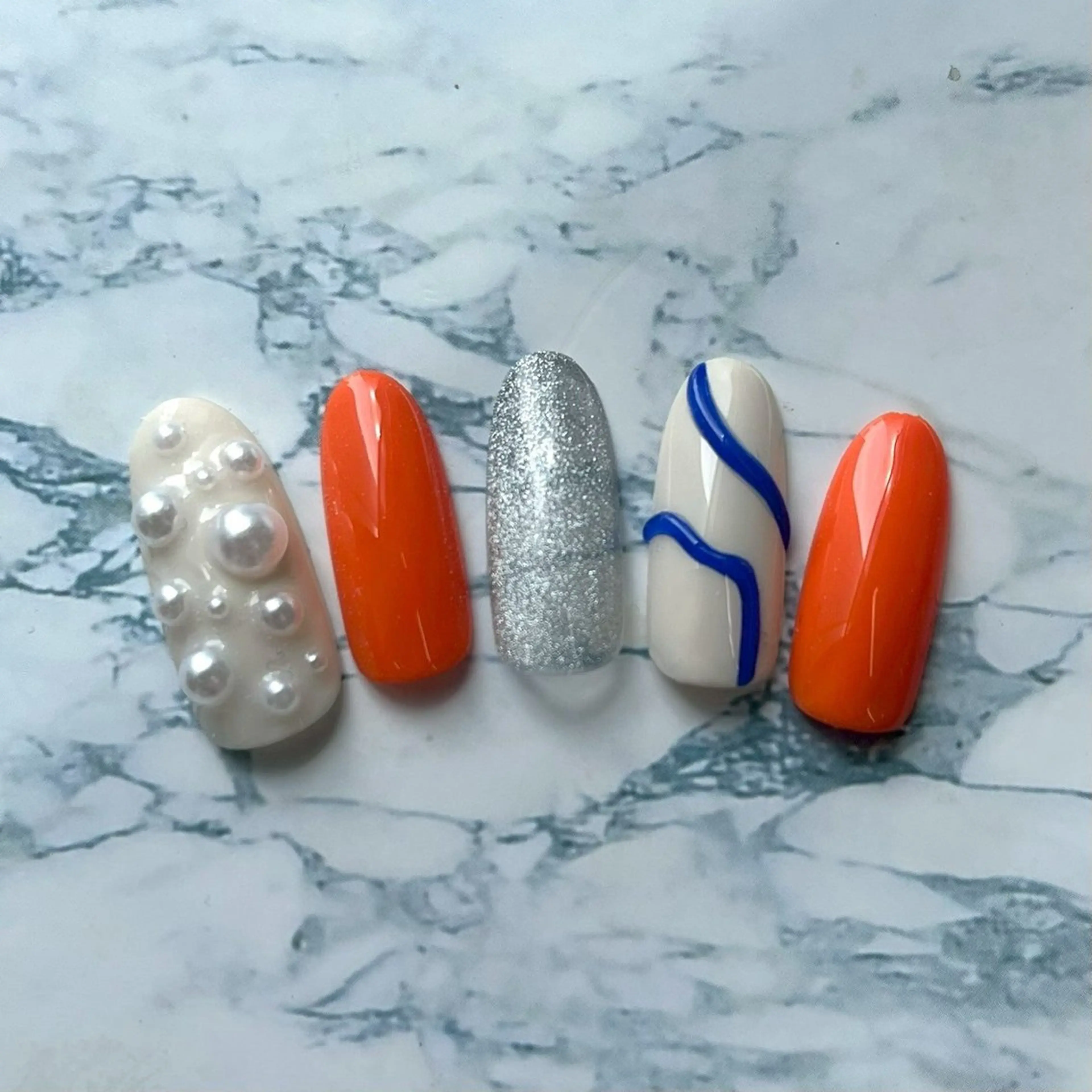 ネイル ⭐︎休業中の練習⭐︎ JNA認定講師髙橋のネイルデザイン