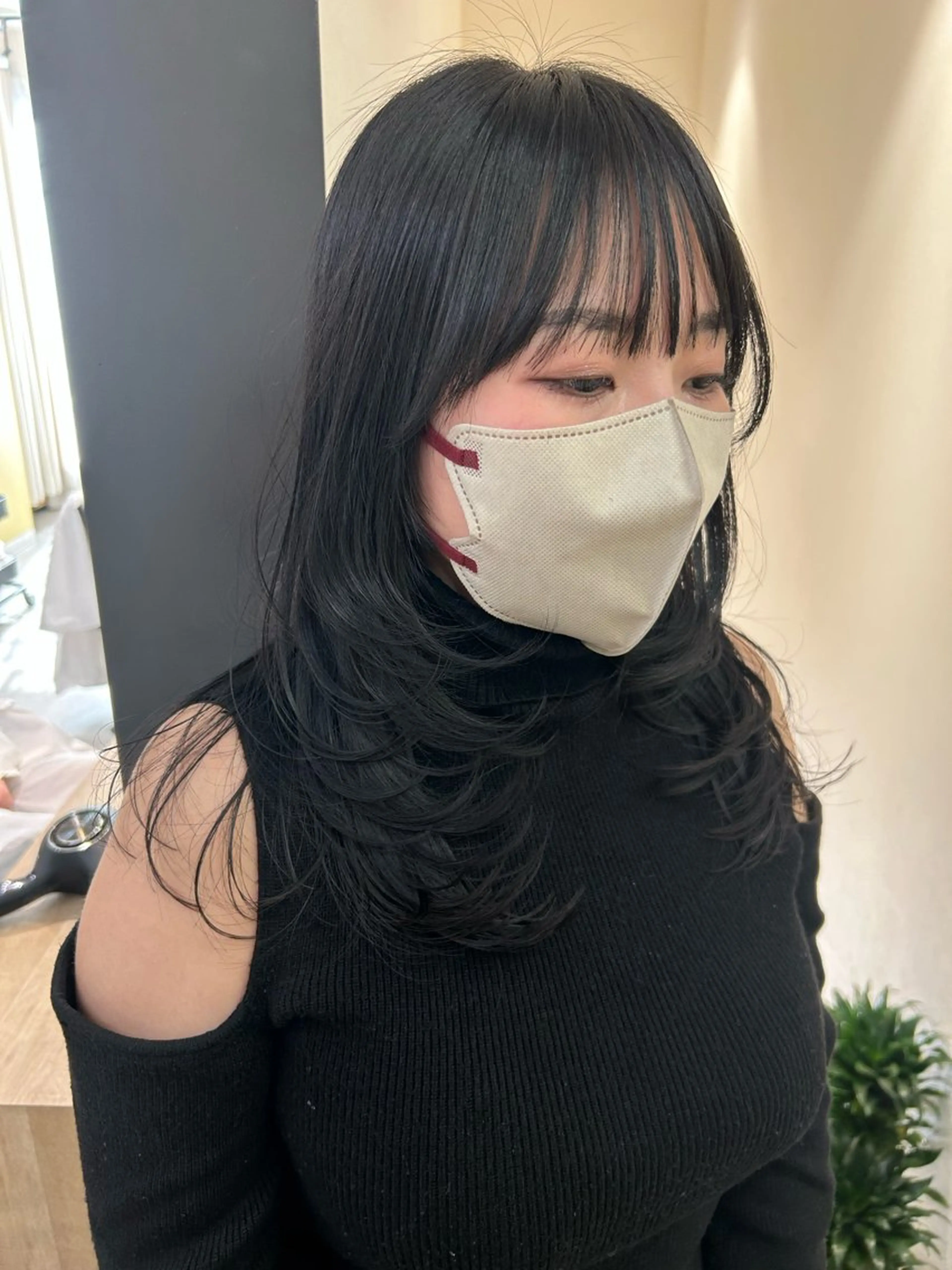 ロング カラー レイヤーカット カット ヘアカラー トリートメント hub hair レイヤー/透明感のヘアスタイル