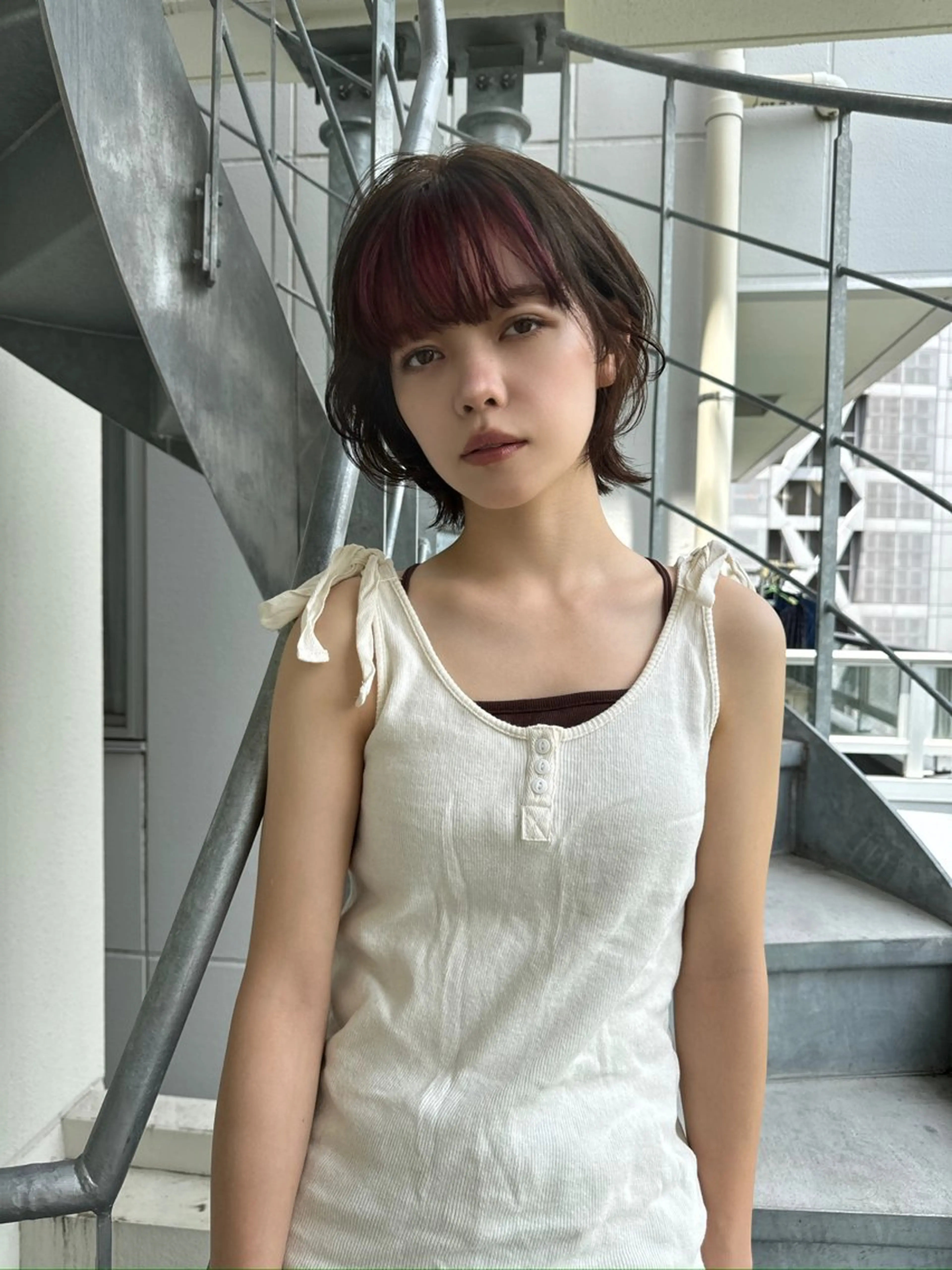 カラー 森田遥奈/透明感カラ ー/似合わせカットのヘアスタイル