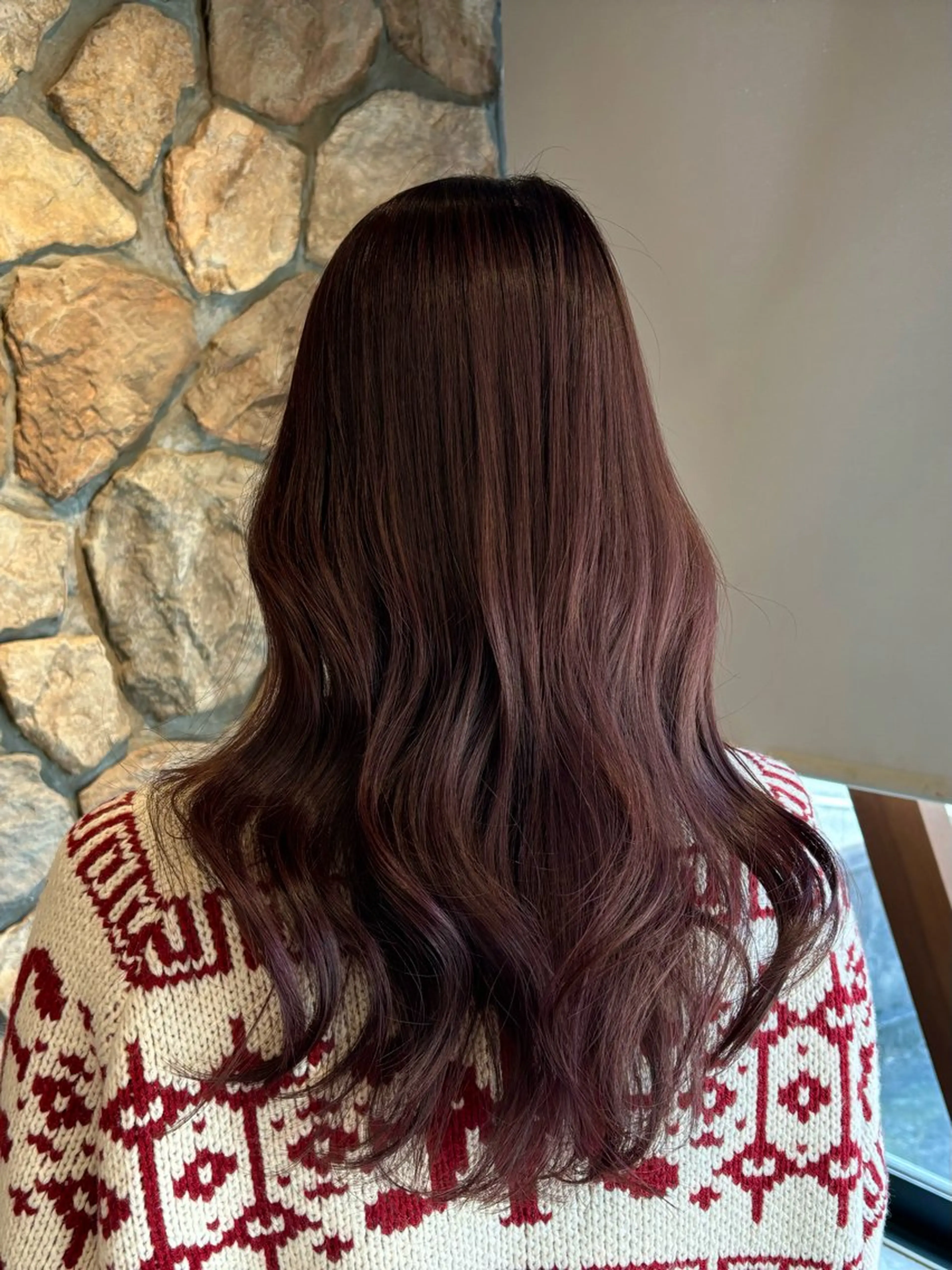 ロング カラー 井上 美夢のヘアスタイル