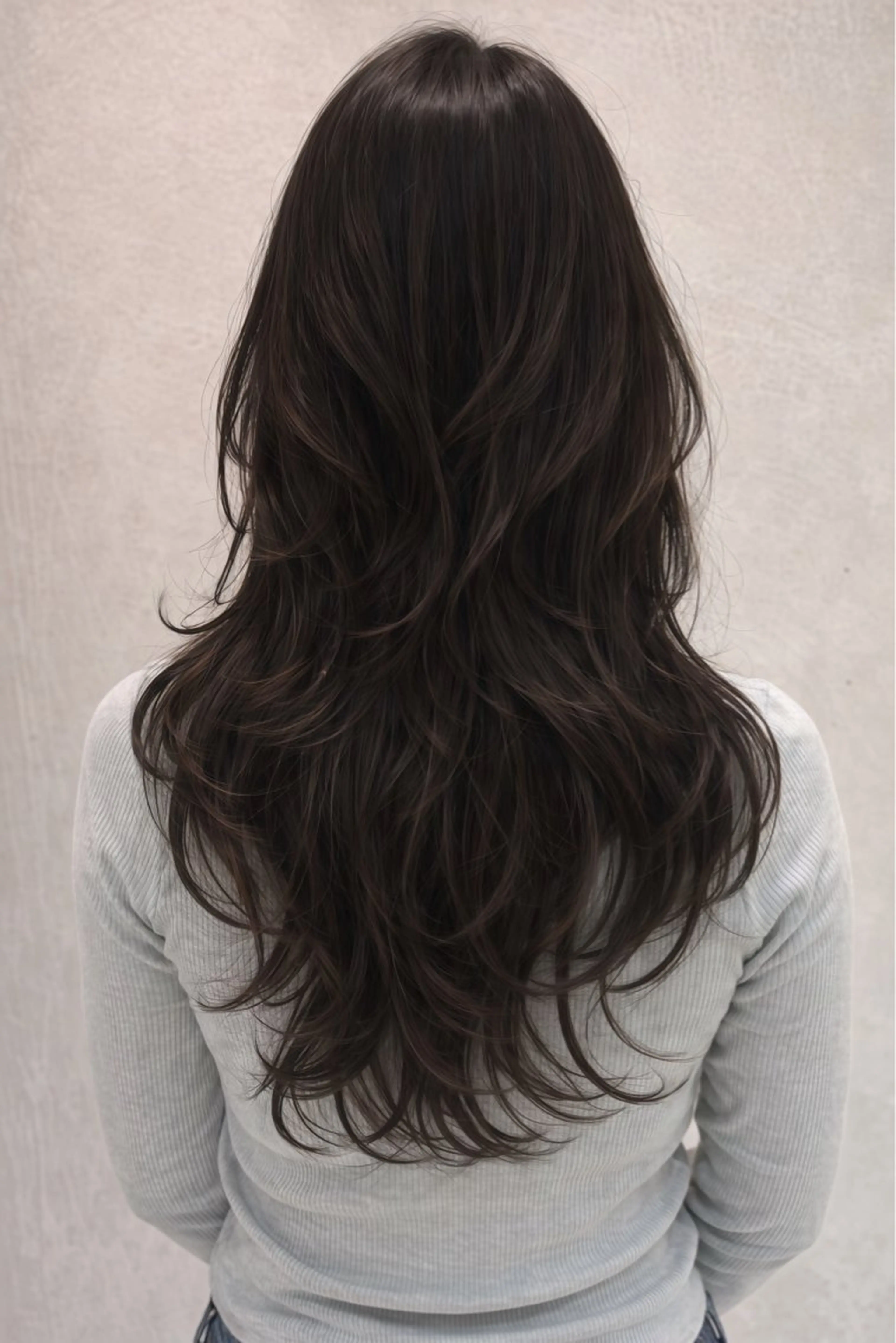 ロング カット 縮毛矯正 トリートメント ボブ・レイヤー 田中 励也のヘアスタイル