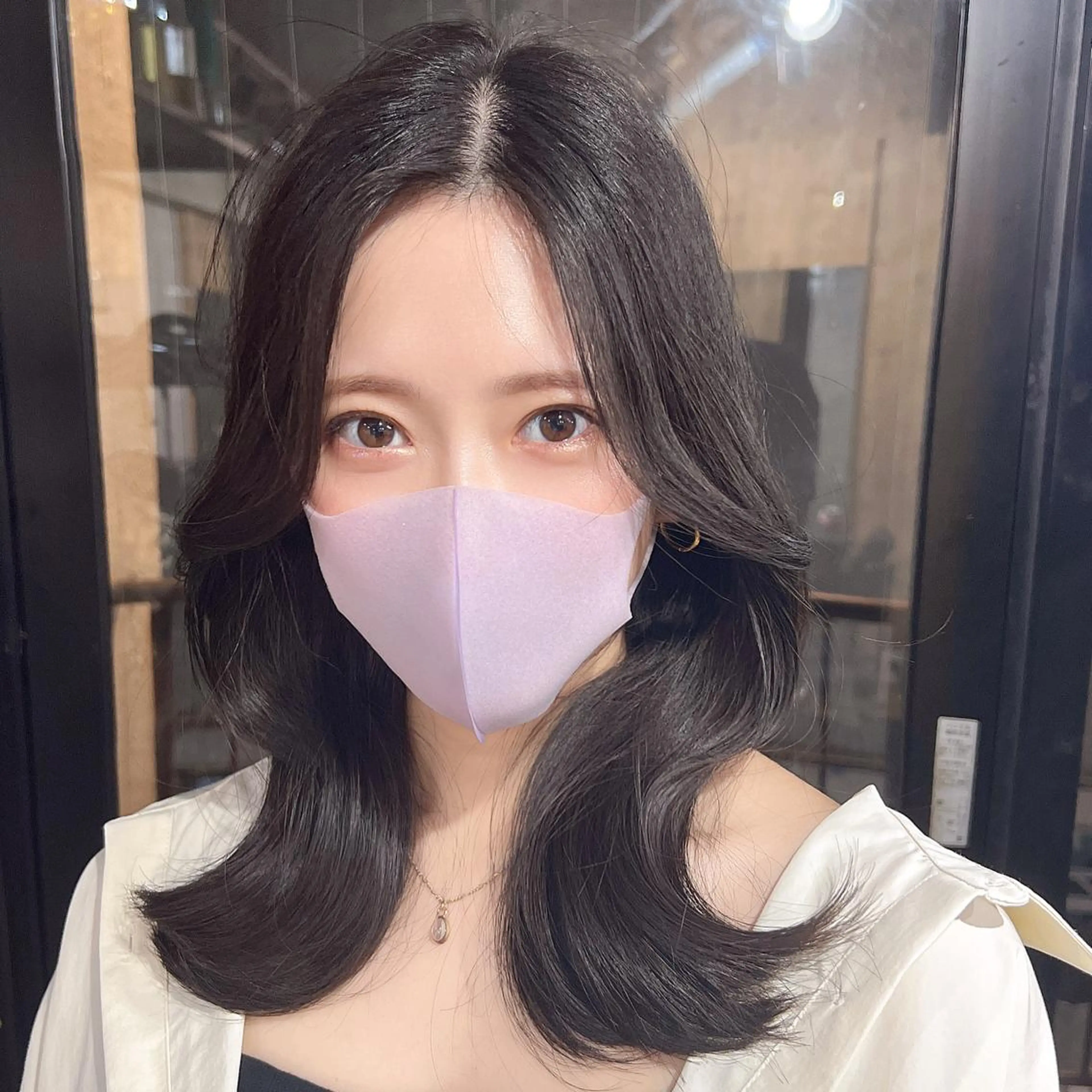 セミロング カラー 韓国レイヤー/ 顔周り💕田中将吾のヘアスタイル