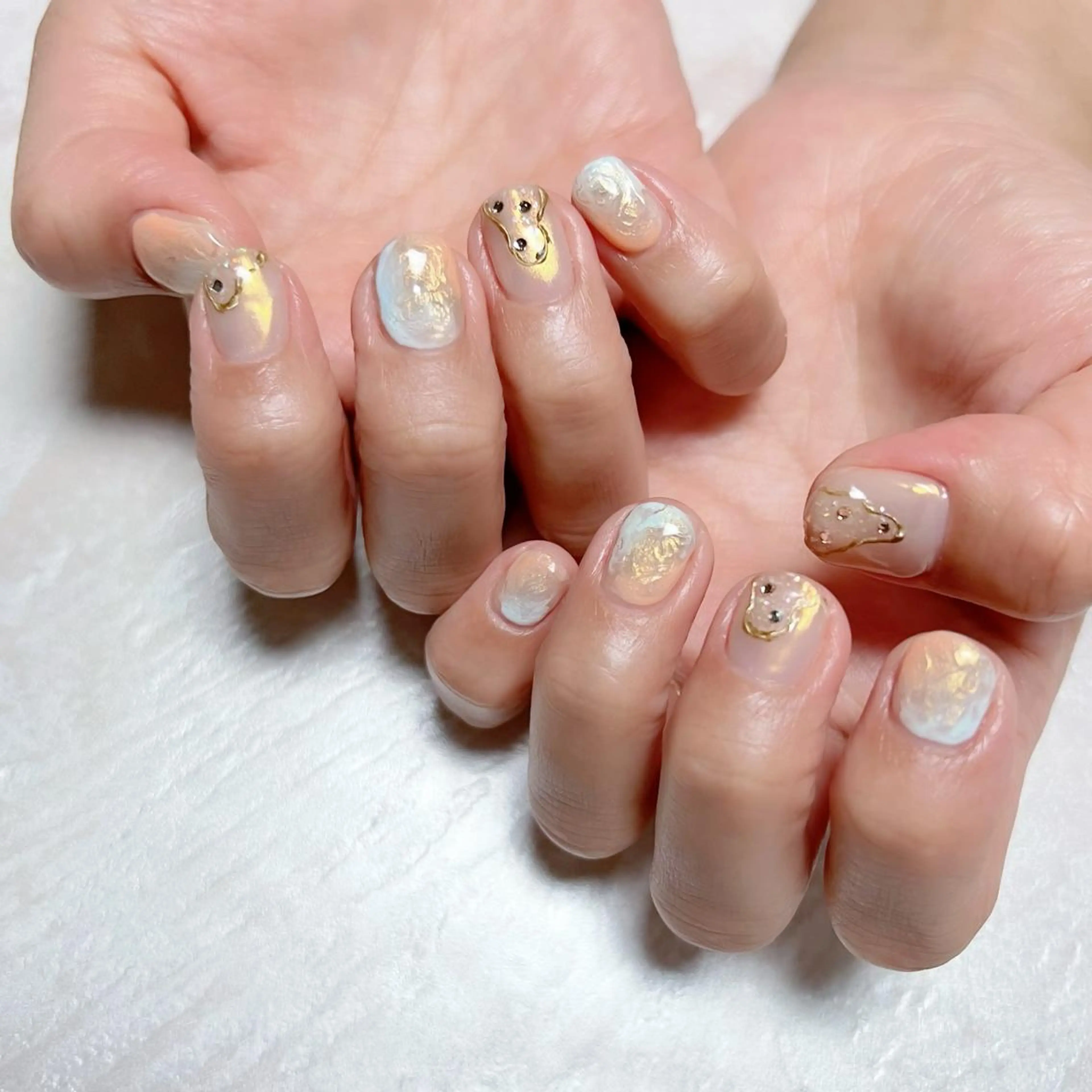 ネイル フットネイル 持ち込み ニュアンスネイル ネイルチップ gemickle nailのネイルデザイン