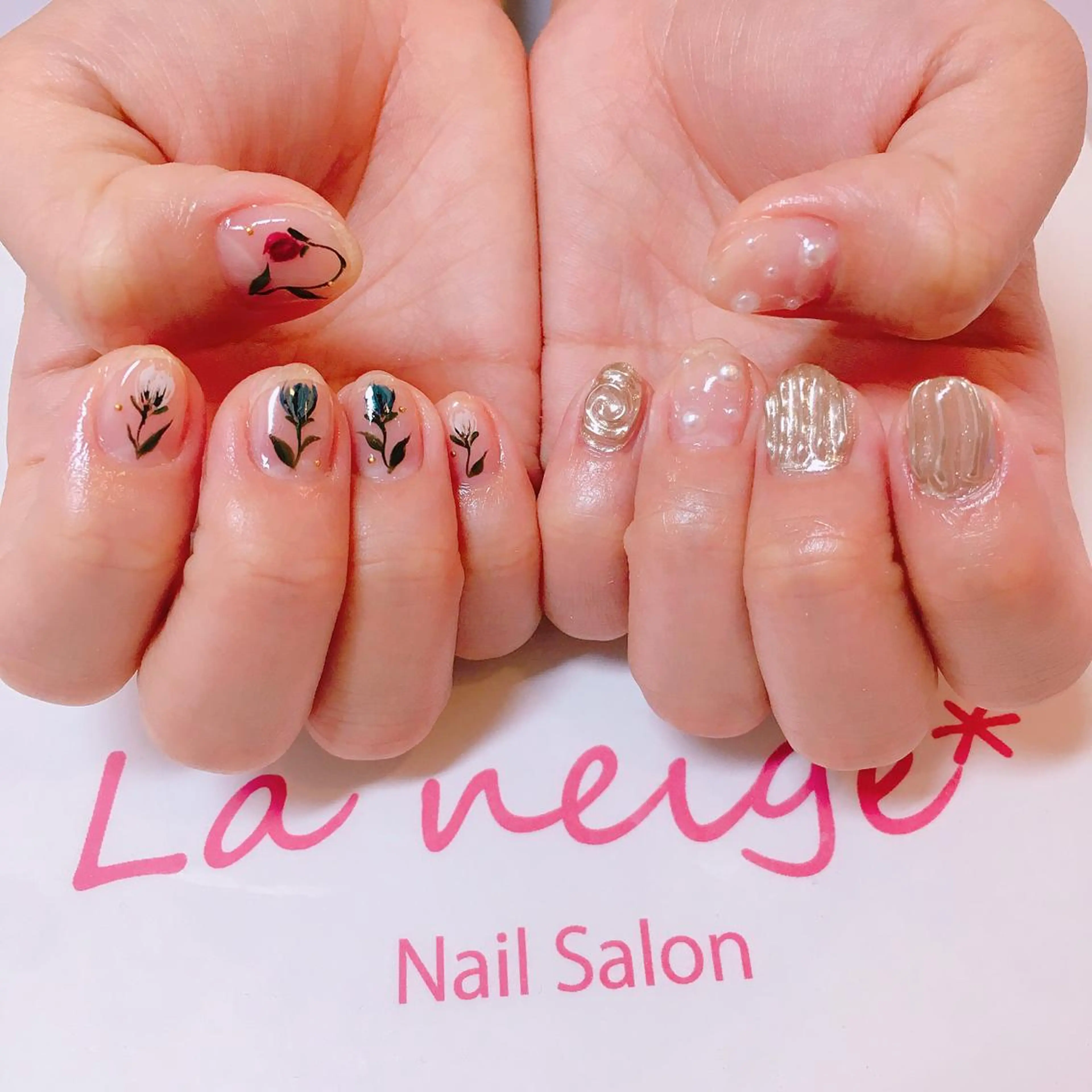 ネイル La neige* yuki 🥯🍑のネイルデザイン