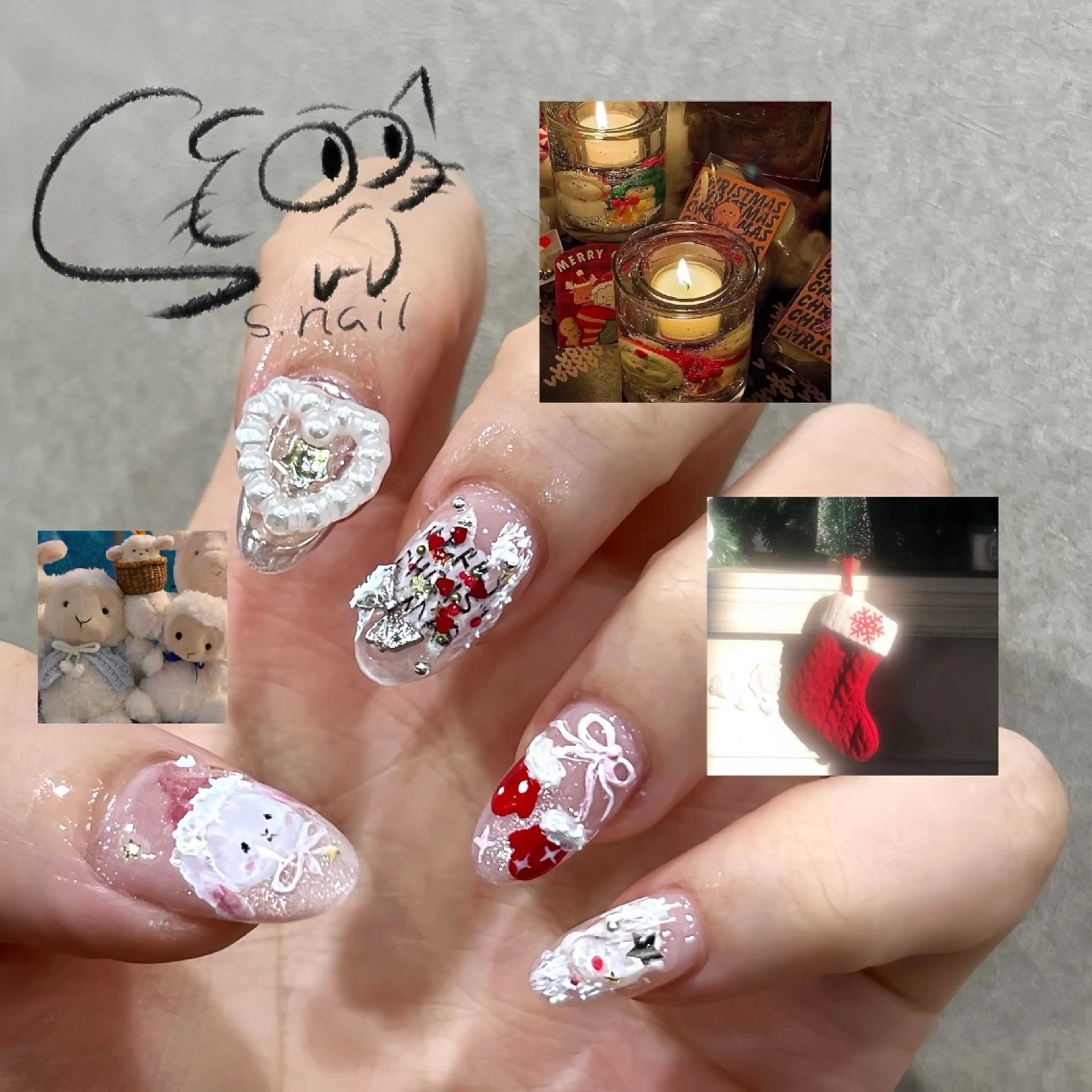 ネイル アートネイル チークネイル フレンチネイル グラデーション マグネットネイル ハンドネイル S.nail所属・S.nail _のネイルデザイン