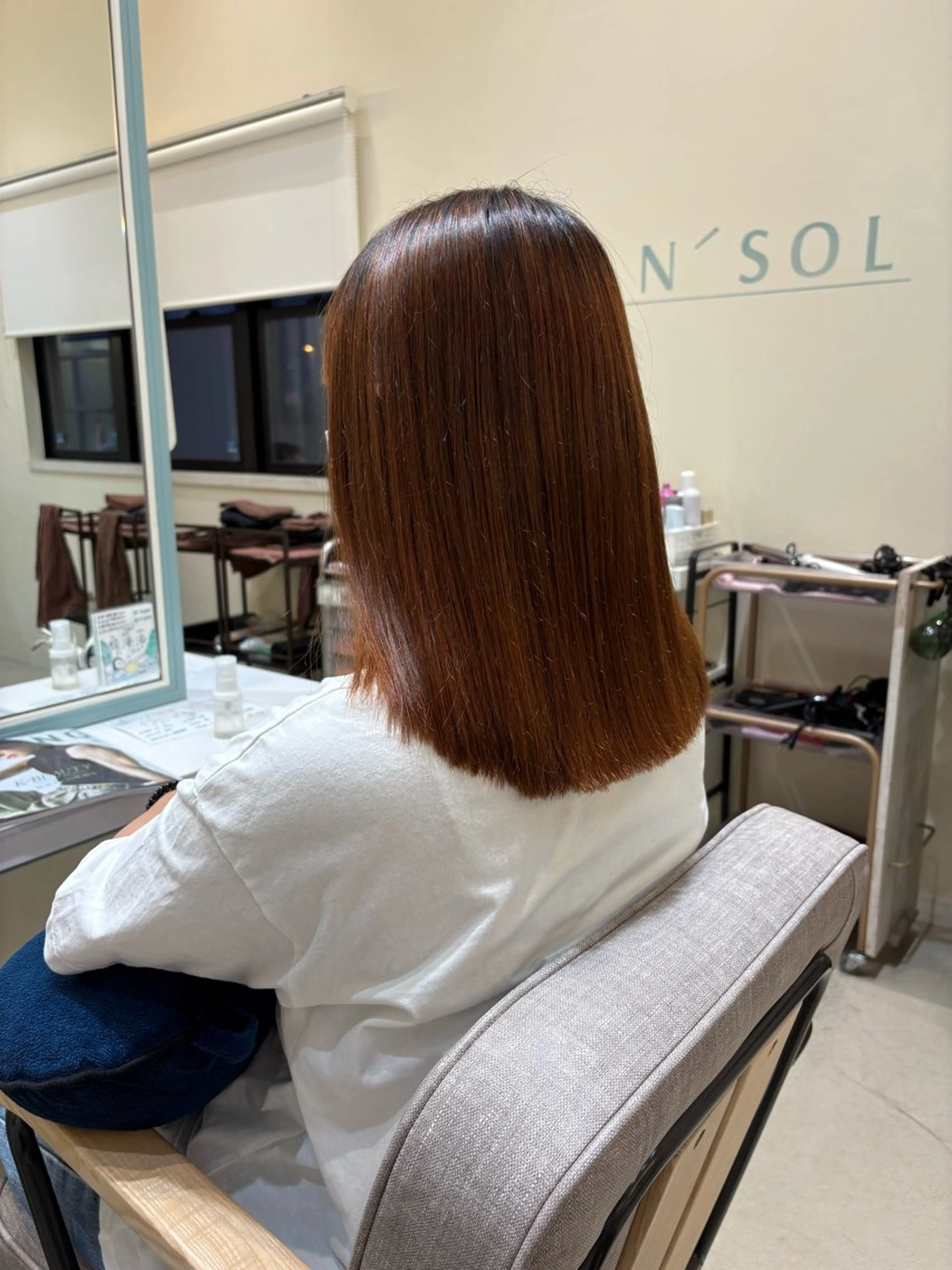 セミロング 加藤 風花のヘアスタイル