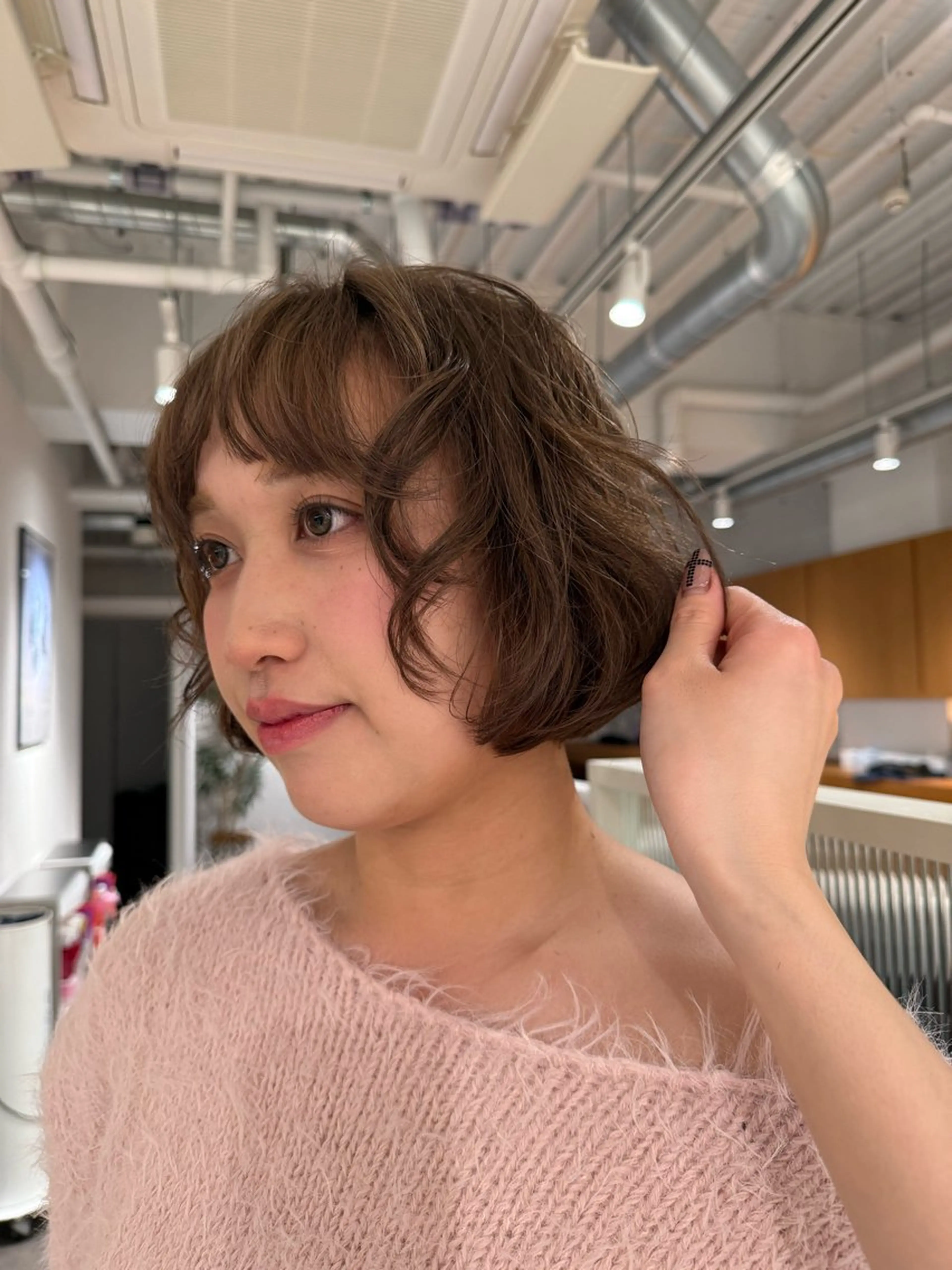 ミディアム ヘアカラー ユイナ/ハイトーン /透明感カラー🫧のヘアスタイル