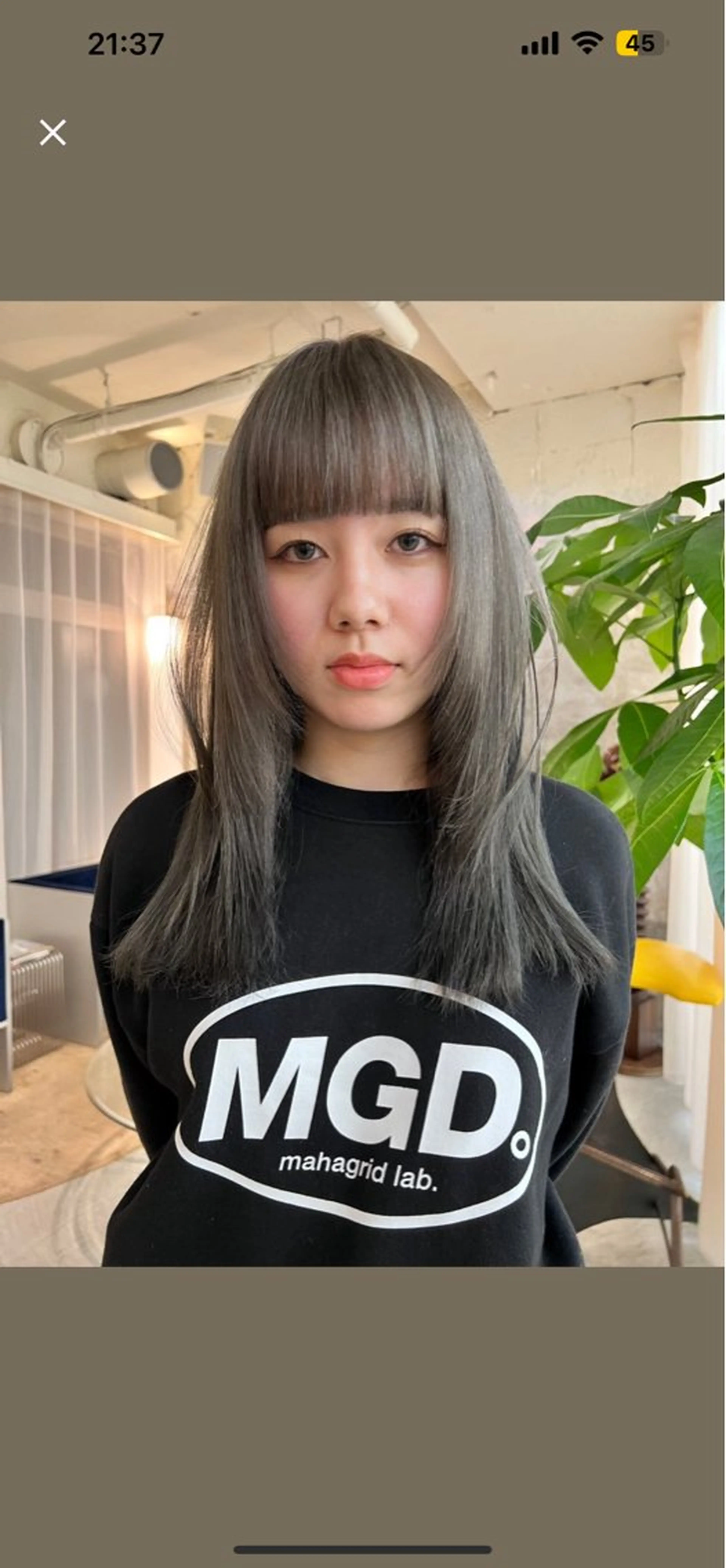 ロング カラー カット ヘアカラー haco＋所属・圧倒的デザイン力 店長🎨RENAのヘアスタイル