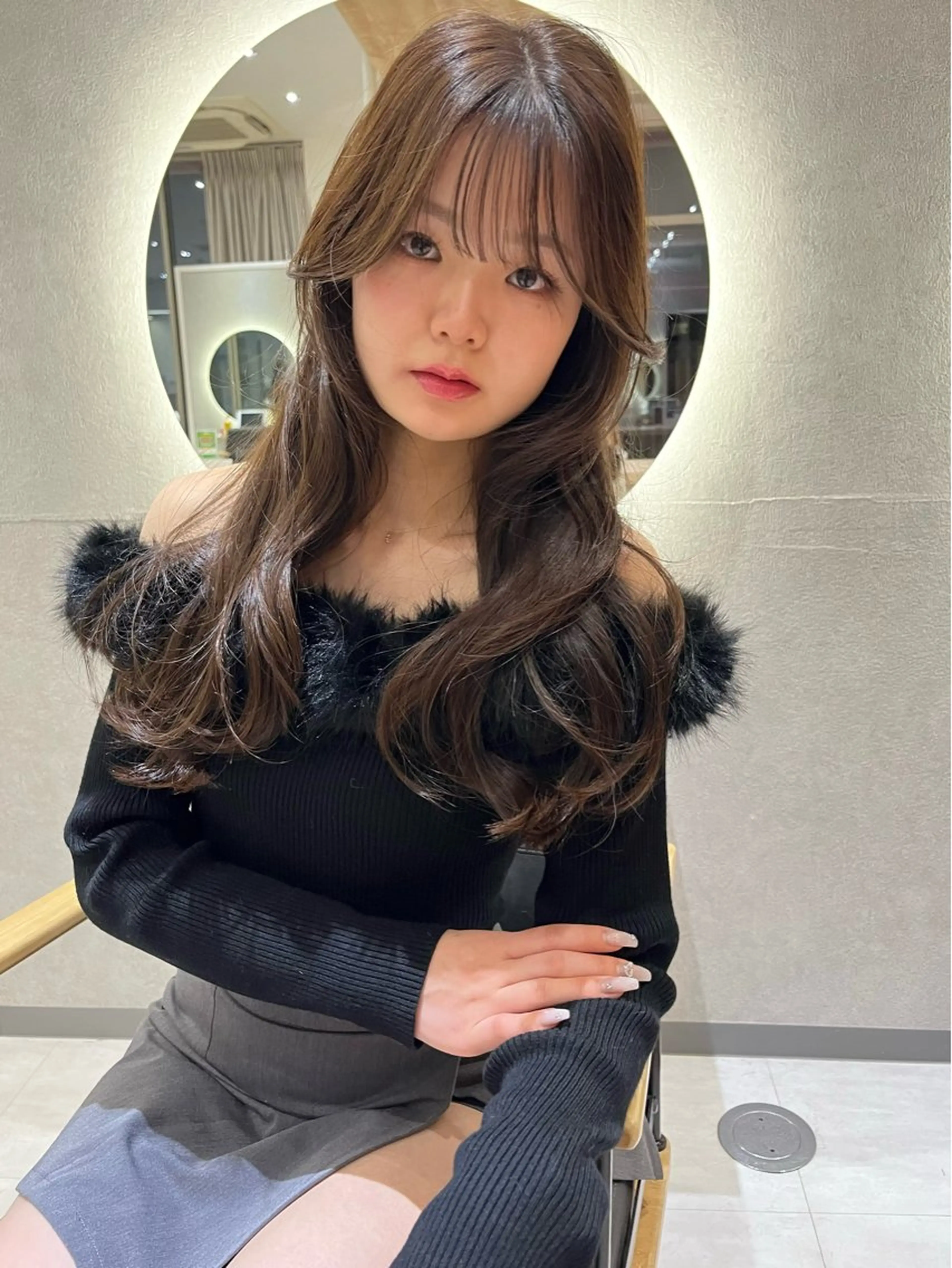 🌿平日限定🌿カット＋ケアカラー＋超音波クイックトリートメント¥7900【髪質改善】【韓国】【小顔】の写真