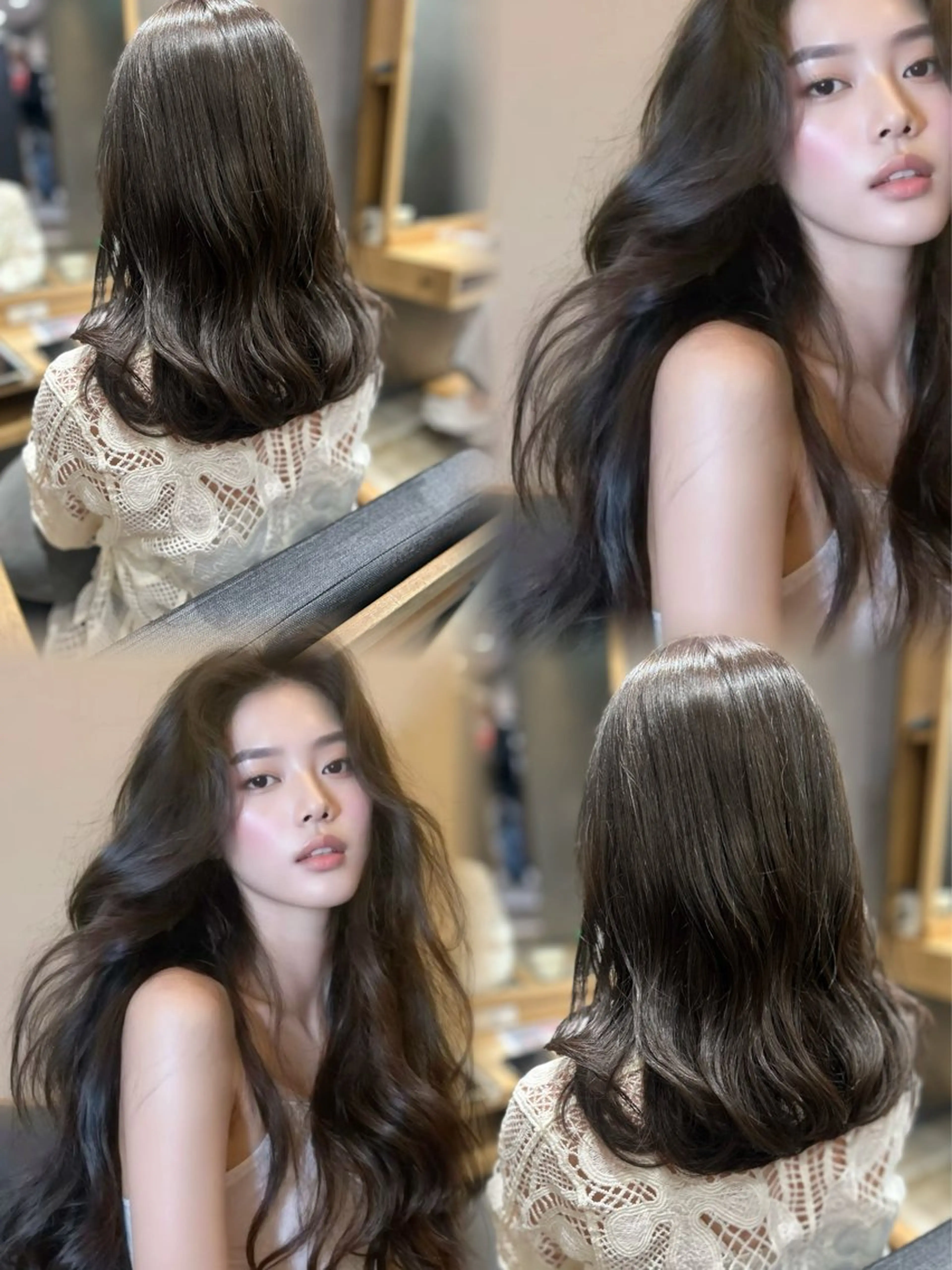 カラー グレージュ オリーブグレージュ オリーブグレー ヘアカラー 心斎橋🤍inity KIKOのヘアスタイル