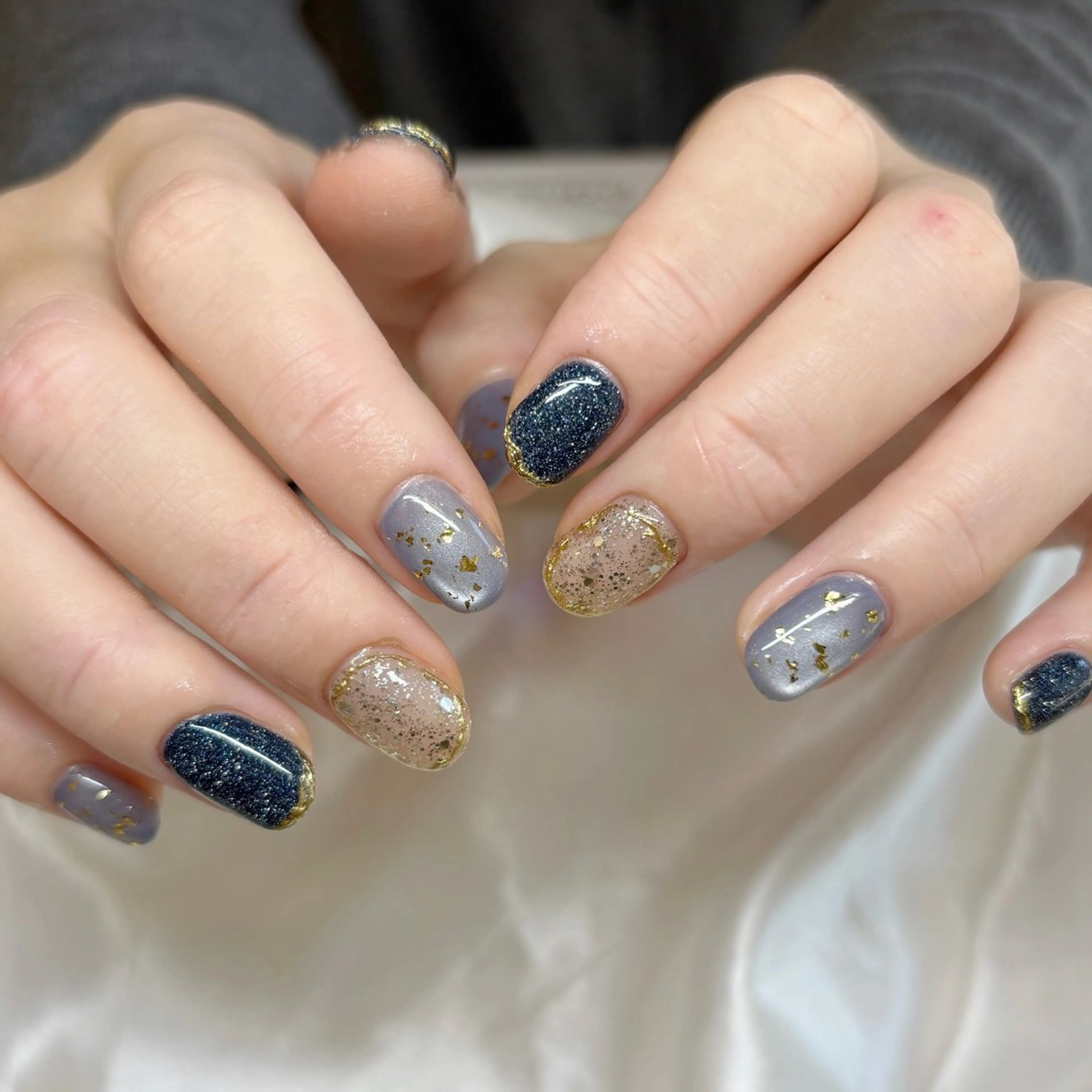 ネイル ハンドネイル YURIN 𓈒ㅤׂ 𝜗𝜚のネイルデザイン