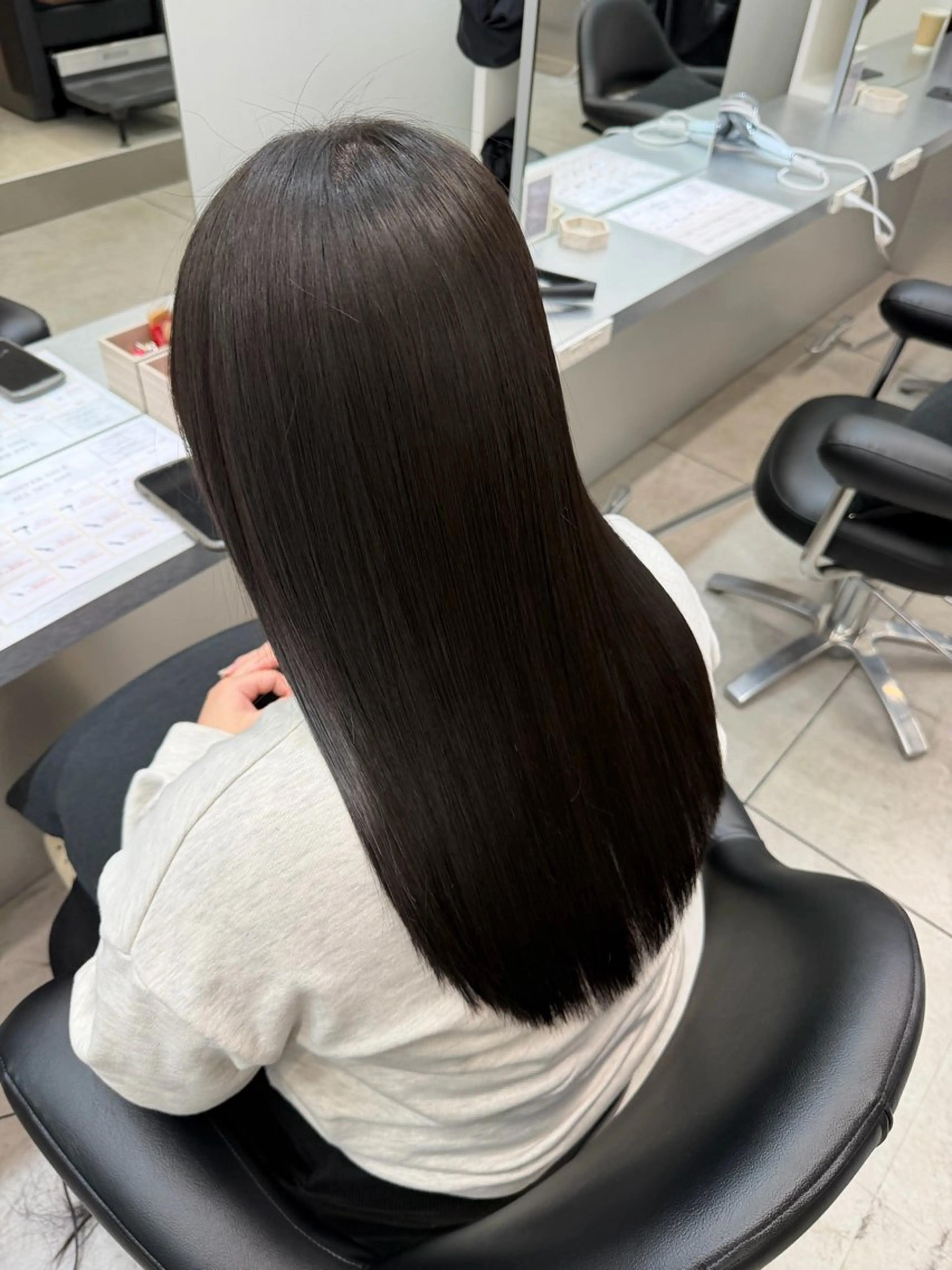 ロング カット 縮毛矯正 トリートメント 艶髪/縮毛矯正/ Core mikuaのヘアスタイル