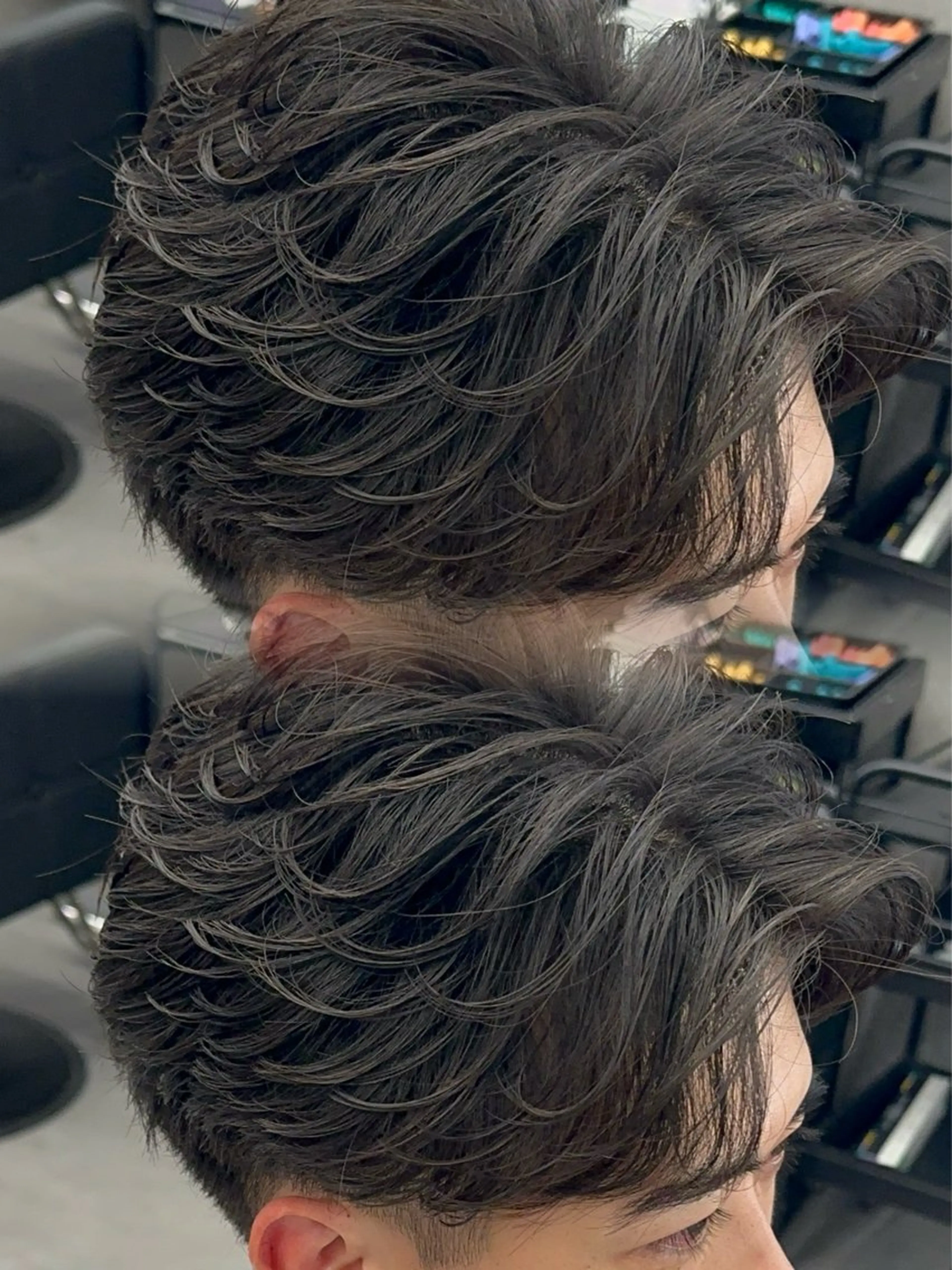 カラー パーマ メンズ カット パーマ 札幌美容室 /光👑のヘアスタイル