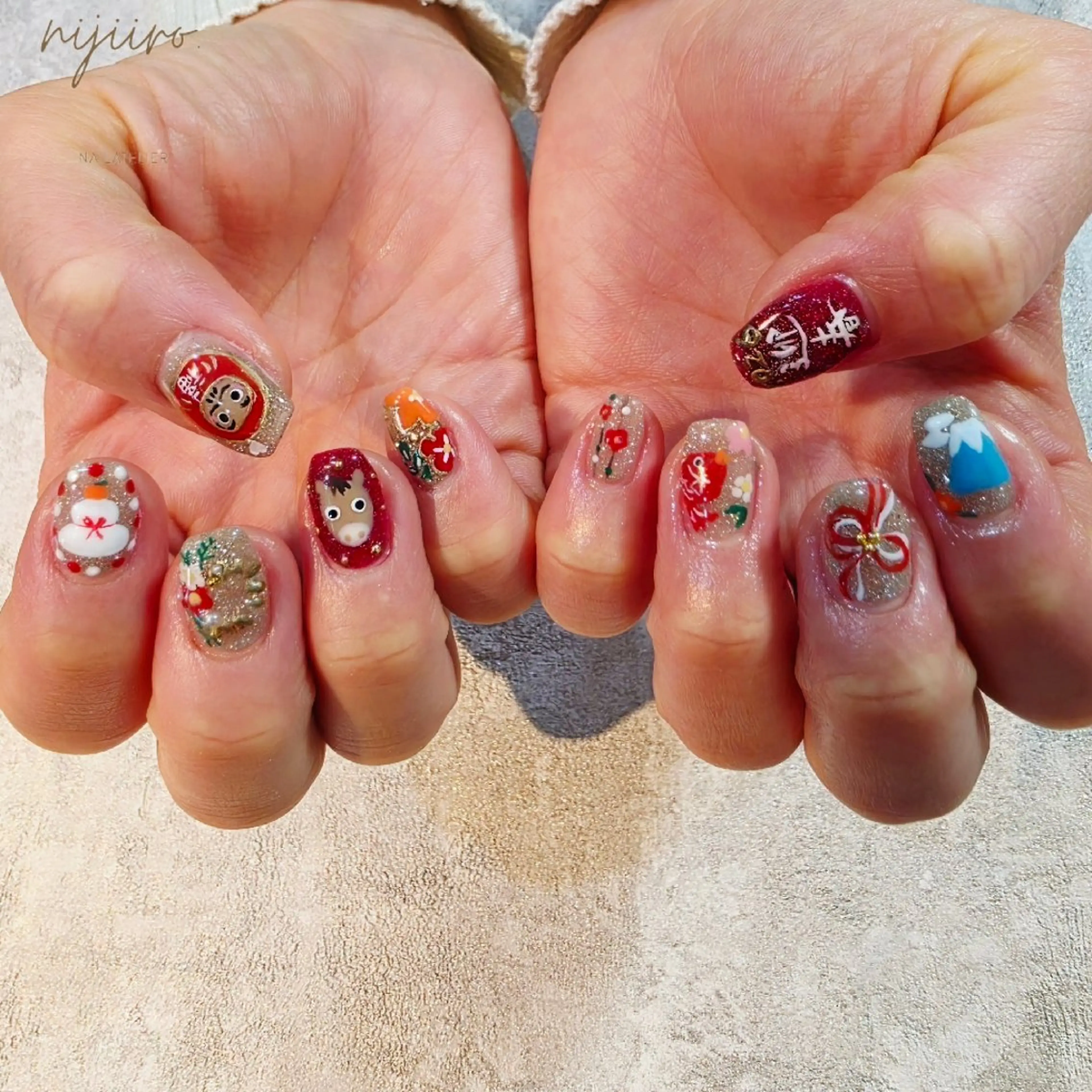ネイル ハンドネイル nailatelier nijiiro.所属・nijiiro🌈 サトウのネイルデザイン