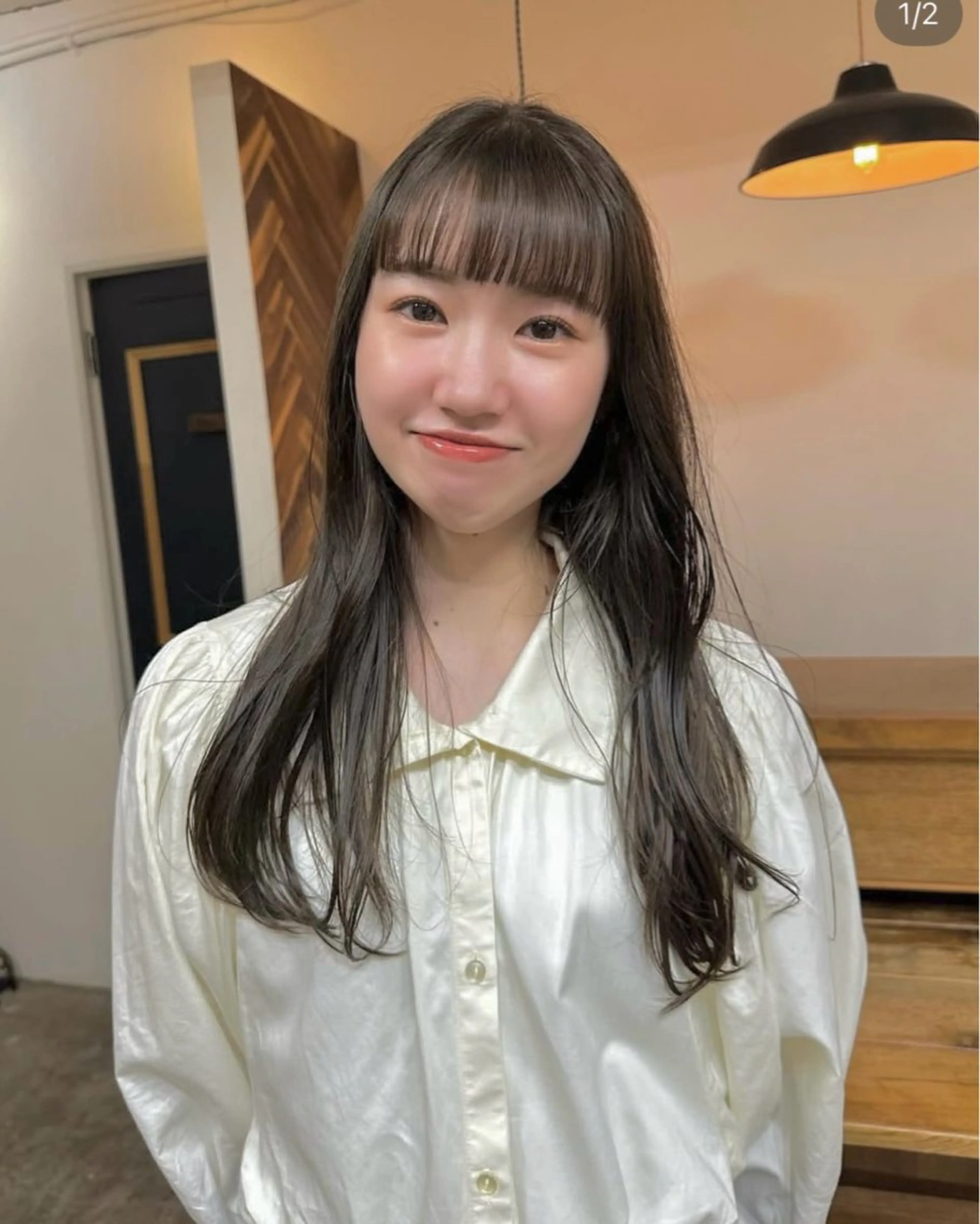 セミロング カット ヘアカラー トリートメント NAGISA 🎀透明感カラー🎀のヘアスタイル