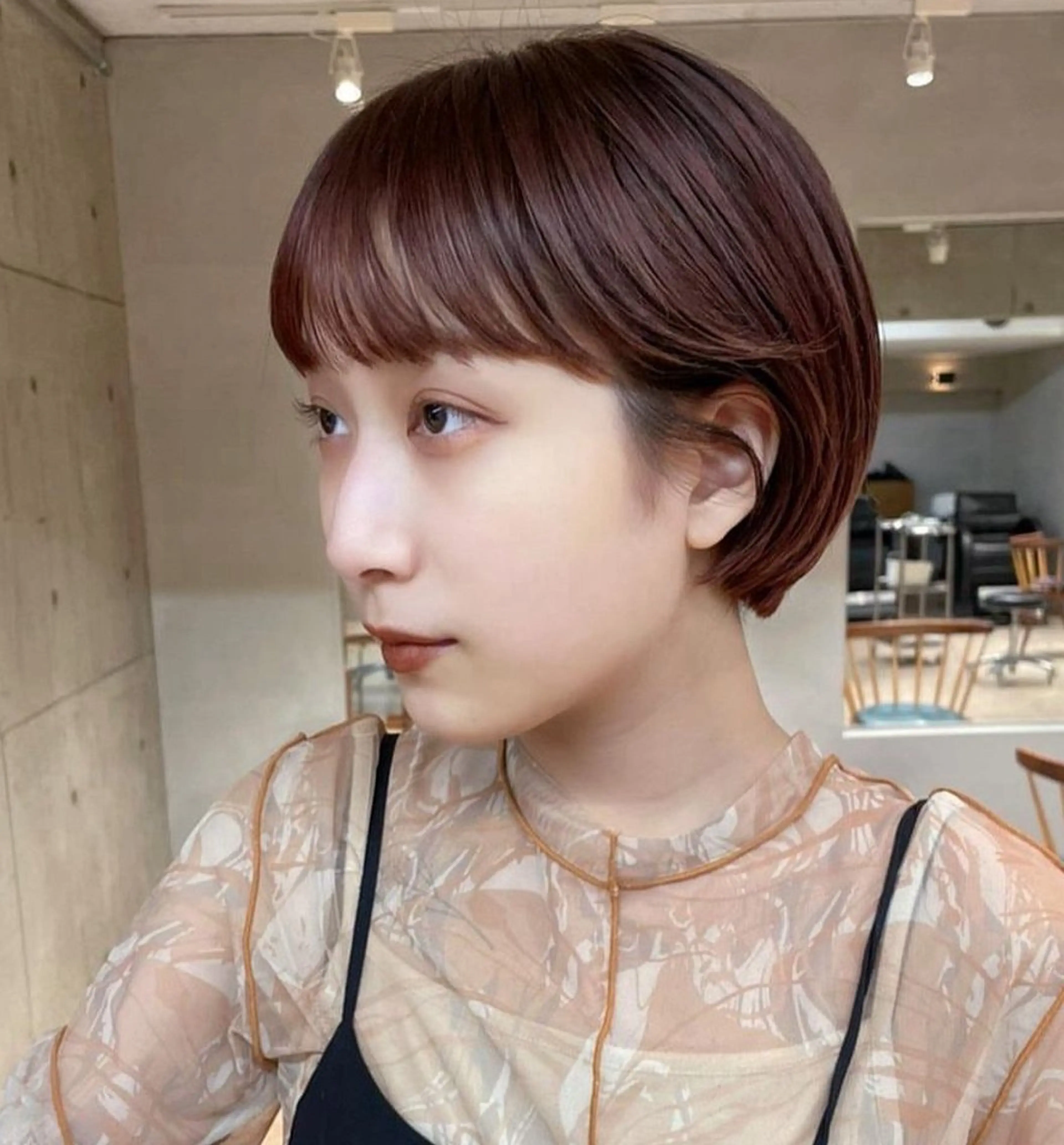 ショート ショートボブ 丸みショート ボブ ショートヘア tete nico所属・似合わせ/ヘアカラー nanami🌸のヘアスタイル