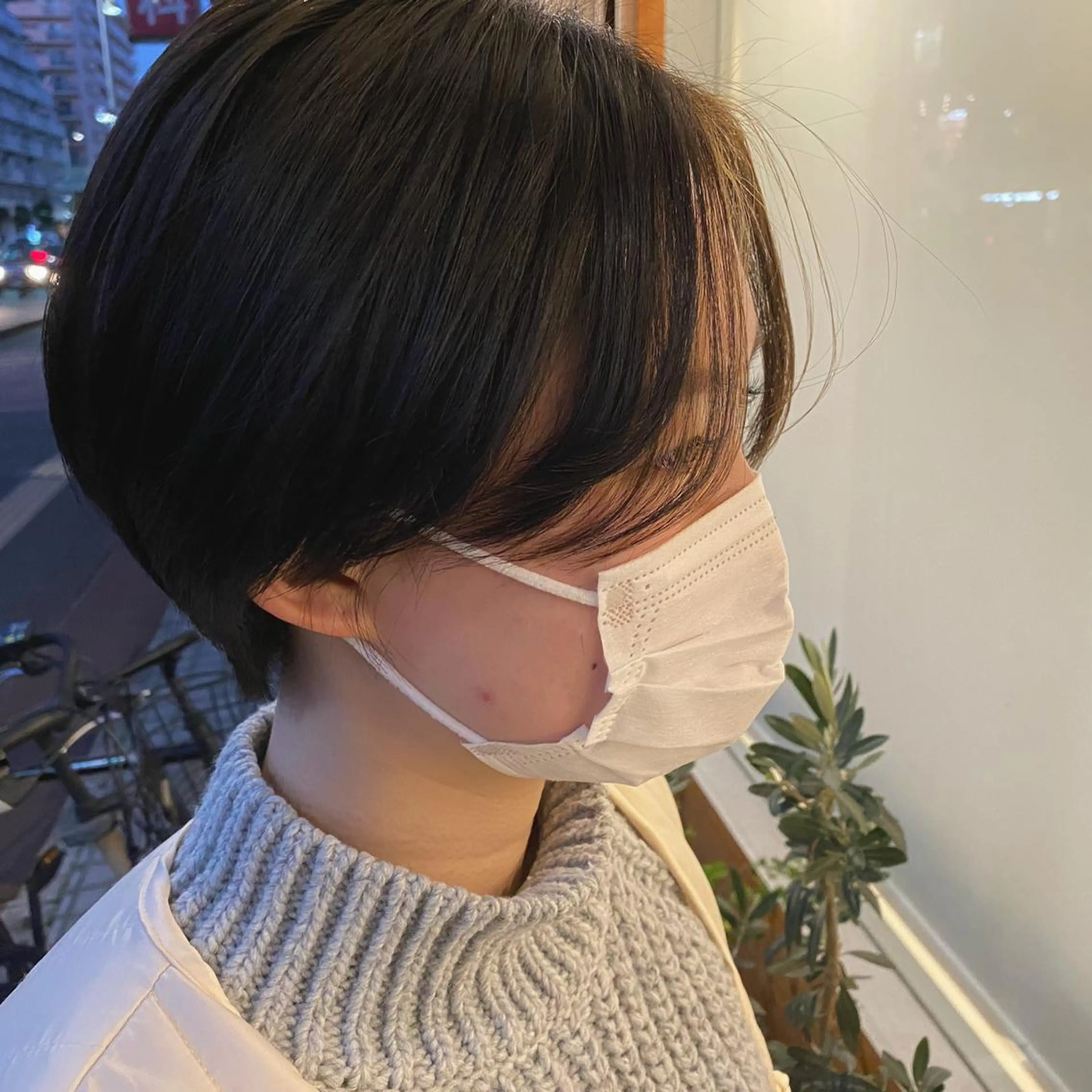 ショート カラー ミストバング ブリーチ  フェイスフレーミング Sanctuary with Eden所属・山本 銘子のヘアスタイル