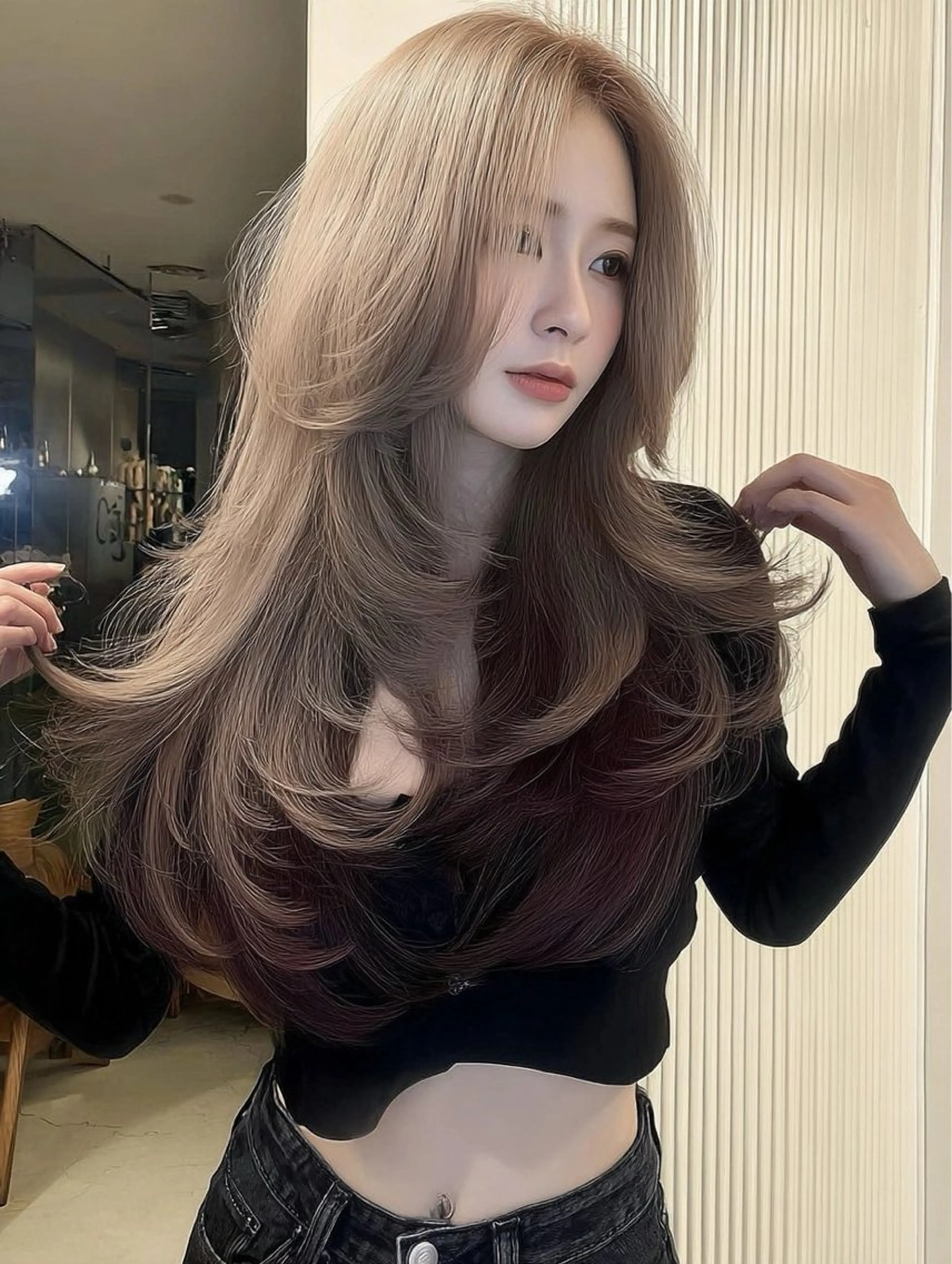 セミロング ヘアカラー 美容師＆アイリスト 秋山  沙有🎀🪽のマツエク・マツパデザイン