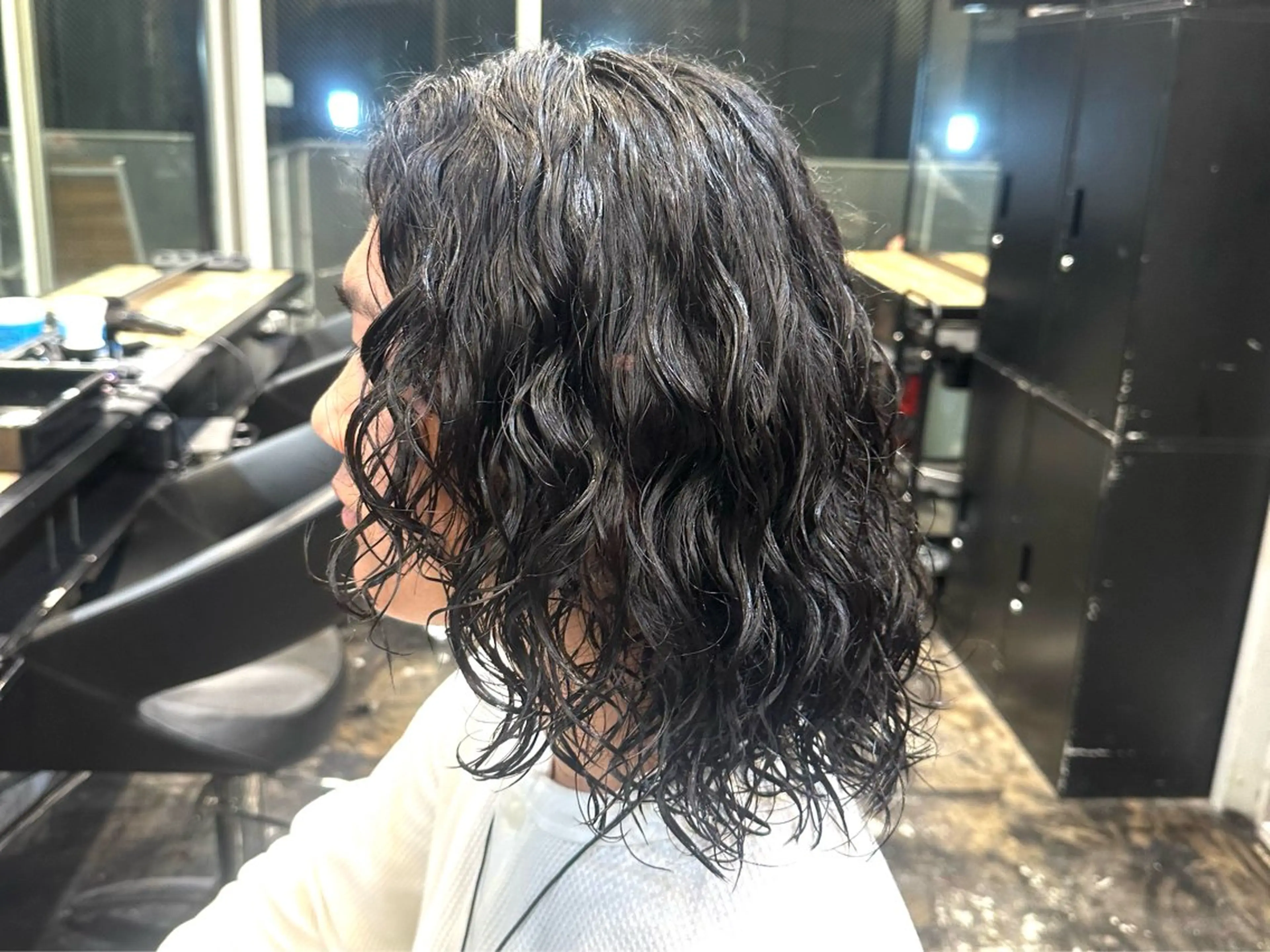 セミロング パーマ メンズ カット パーマ トリートメント ツイスパ/メンズ パーマ/歩夢のヘアスタイル