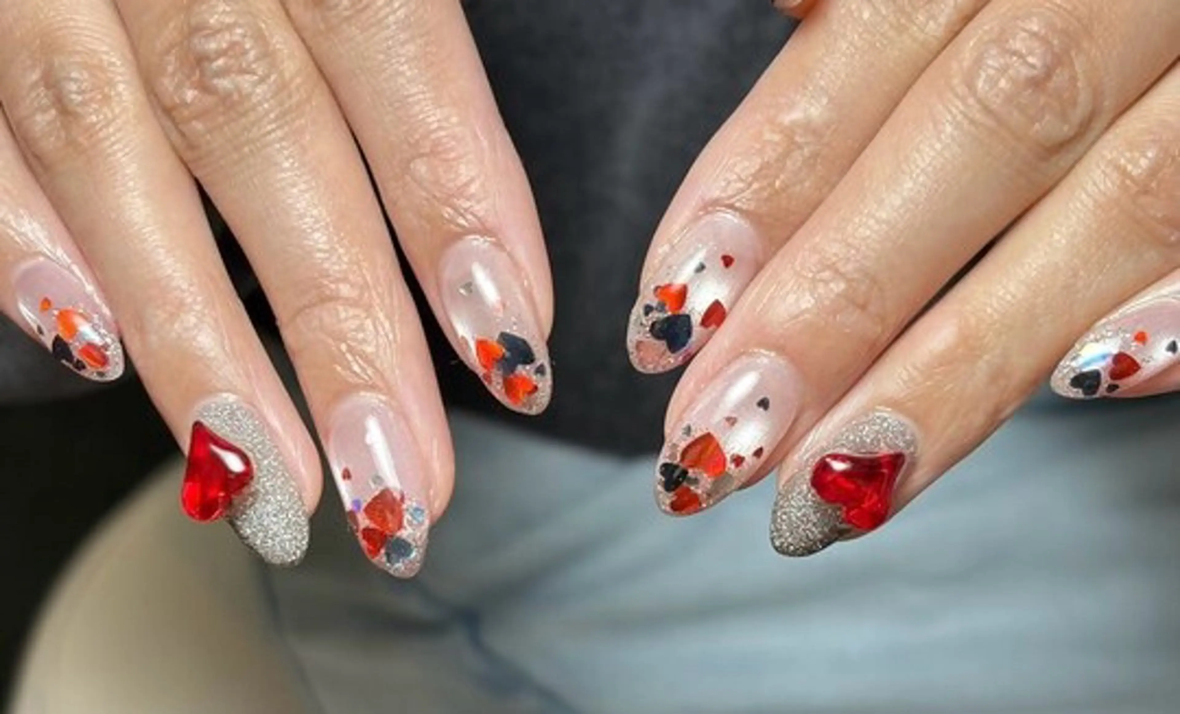 ネイル ハンドネイル ハンドケア Kaka_ パラジェル、長さだしのネイルデザイン