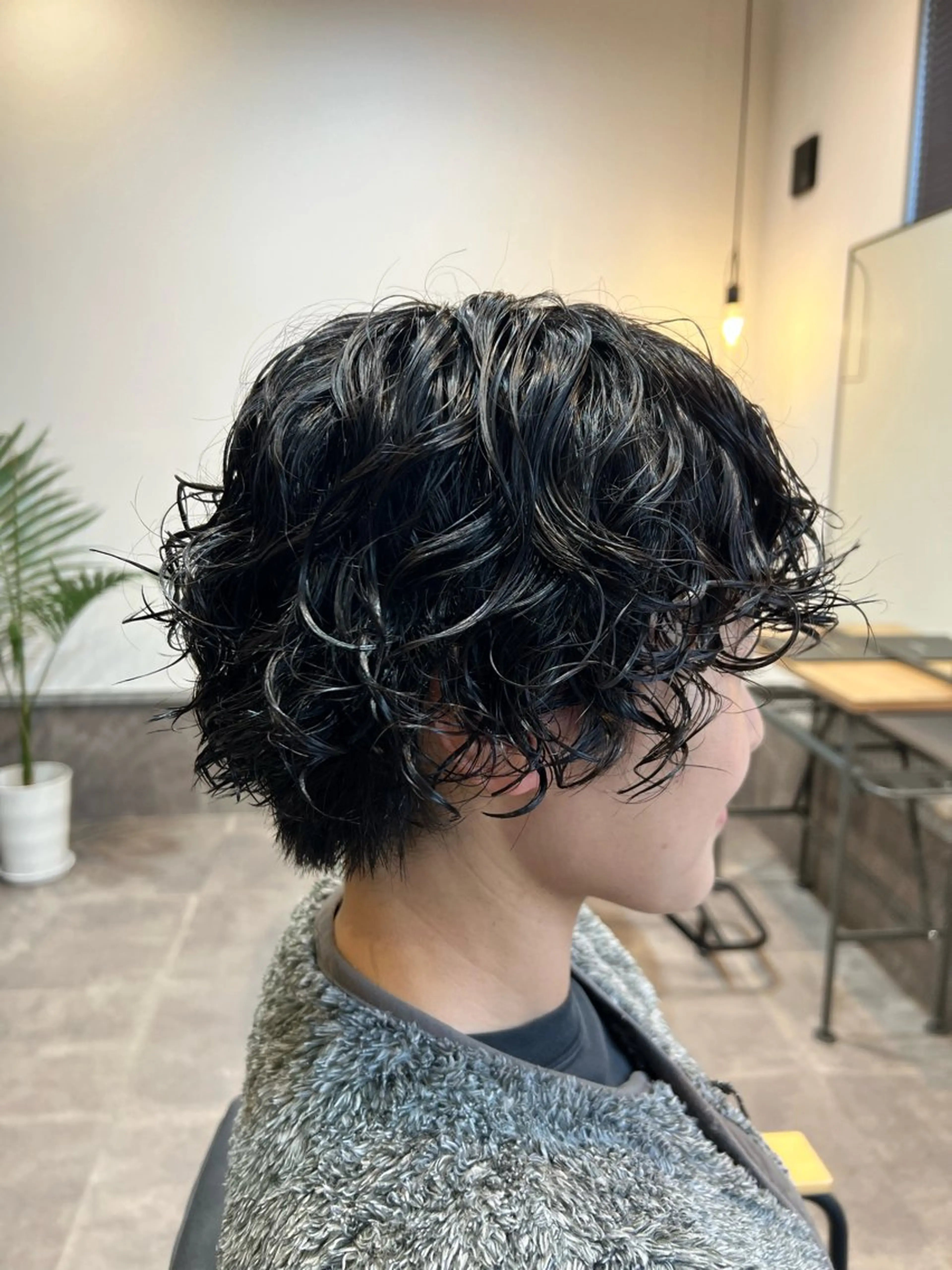 ショート パーマ ショートヘア スパイラルパーマ Bull所属・保科 康孝のヘアスタイル