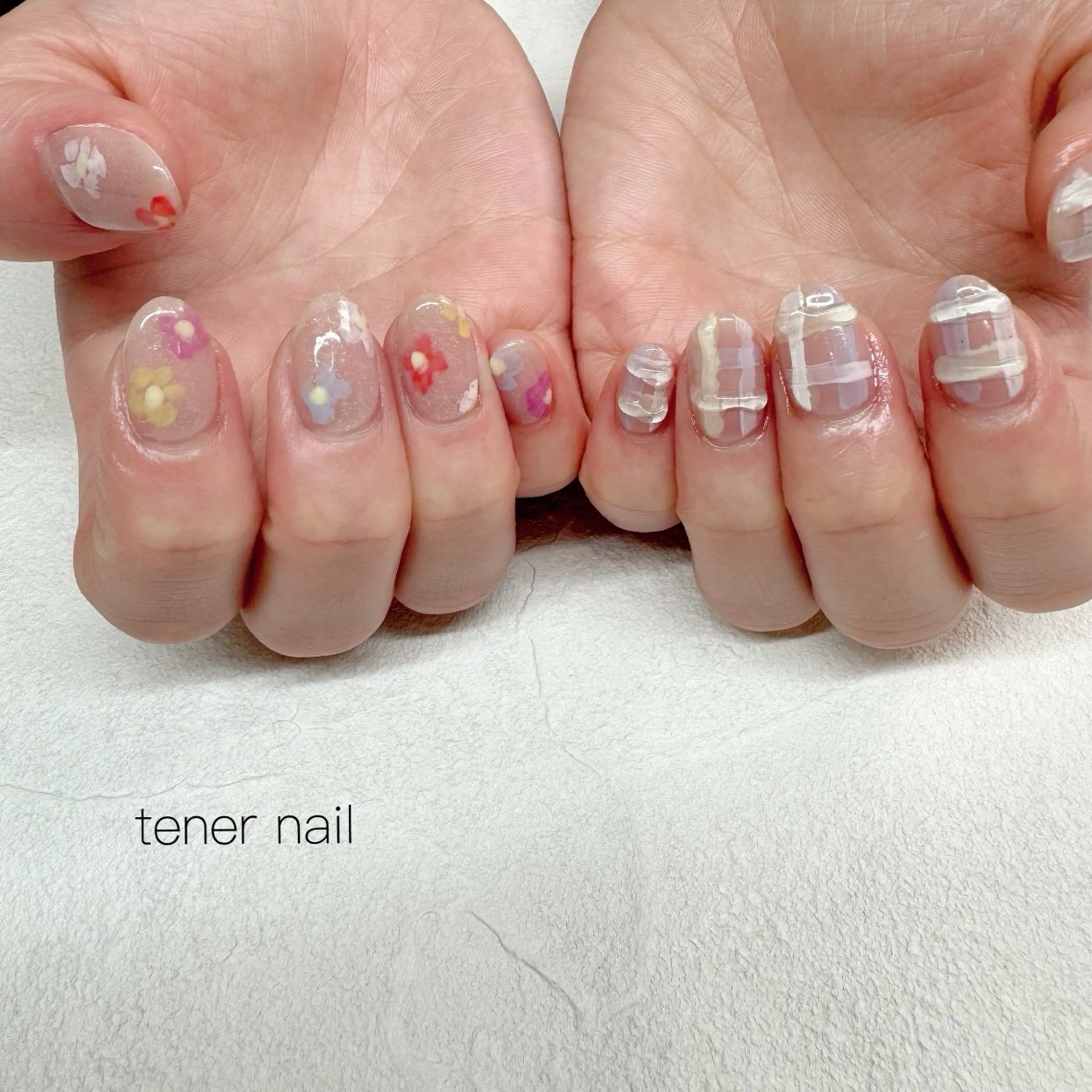 ネイル フラワーネイル ぷっくりネイル ハンドネイル tener  nail  テネルネイル所属・テネルネイル tener nailのネイルデザイン